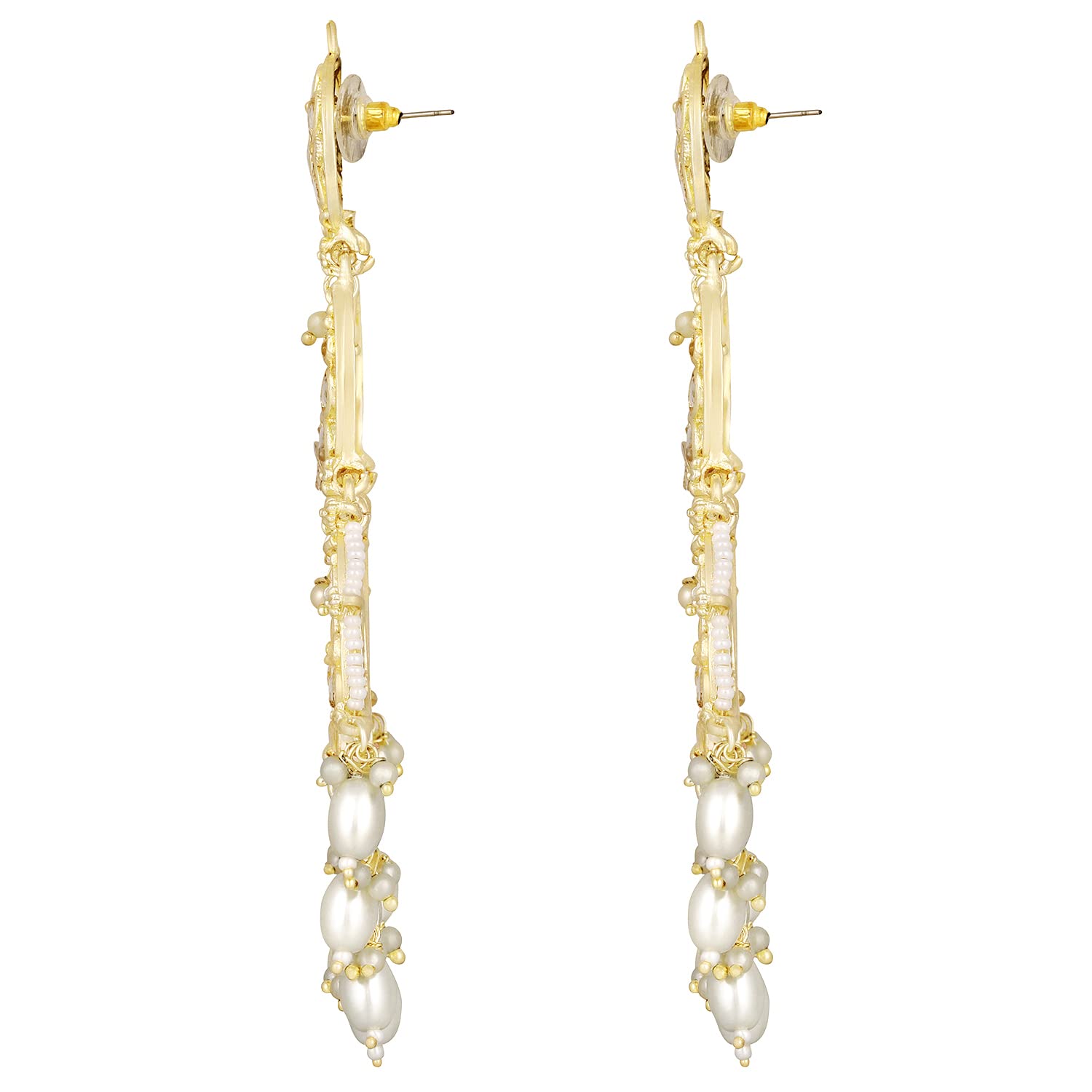 Rasha White Earrings