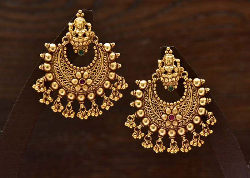 gold plated , traditional , kundan , pearls earring