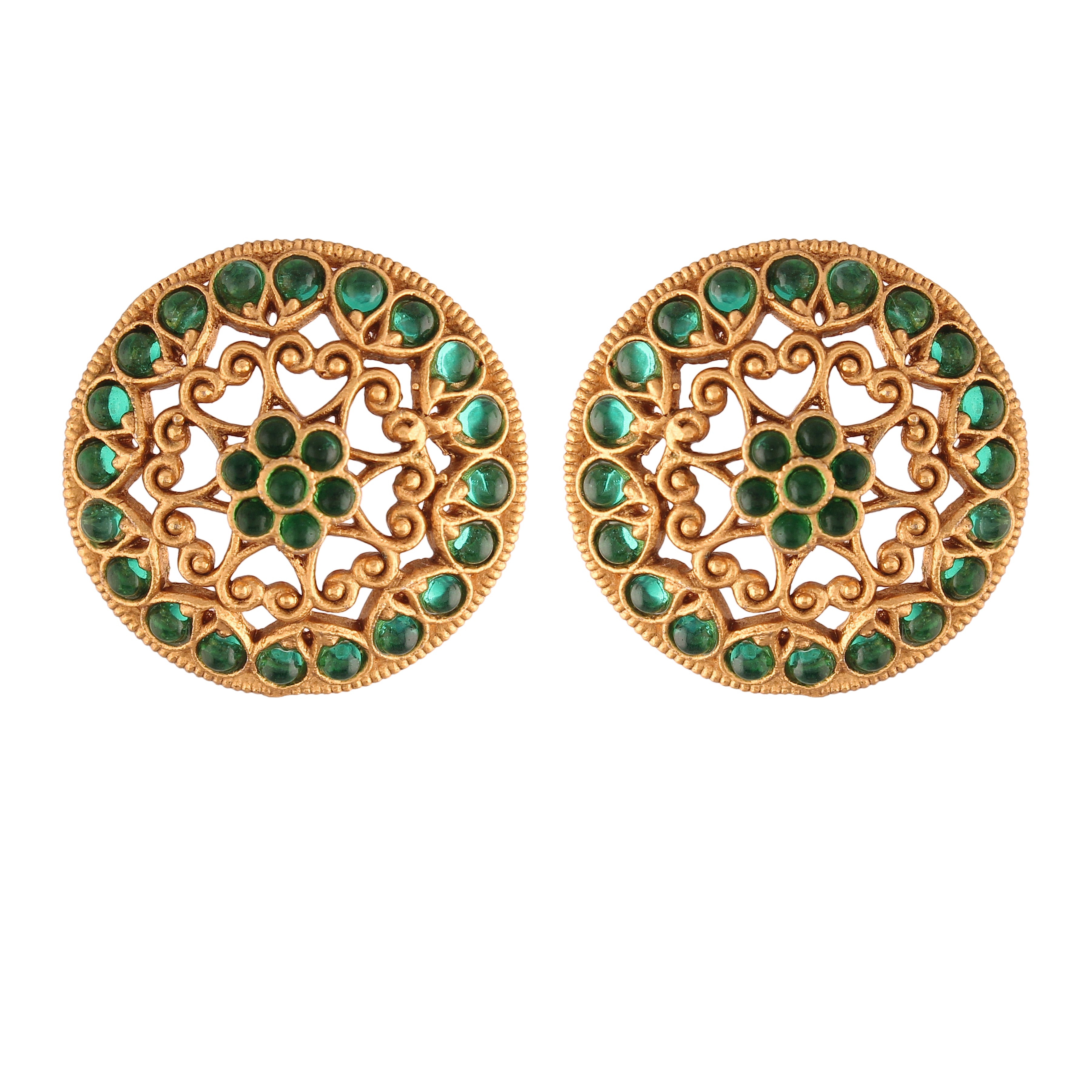 Yashica Green Earrings