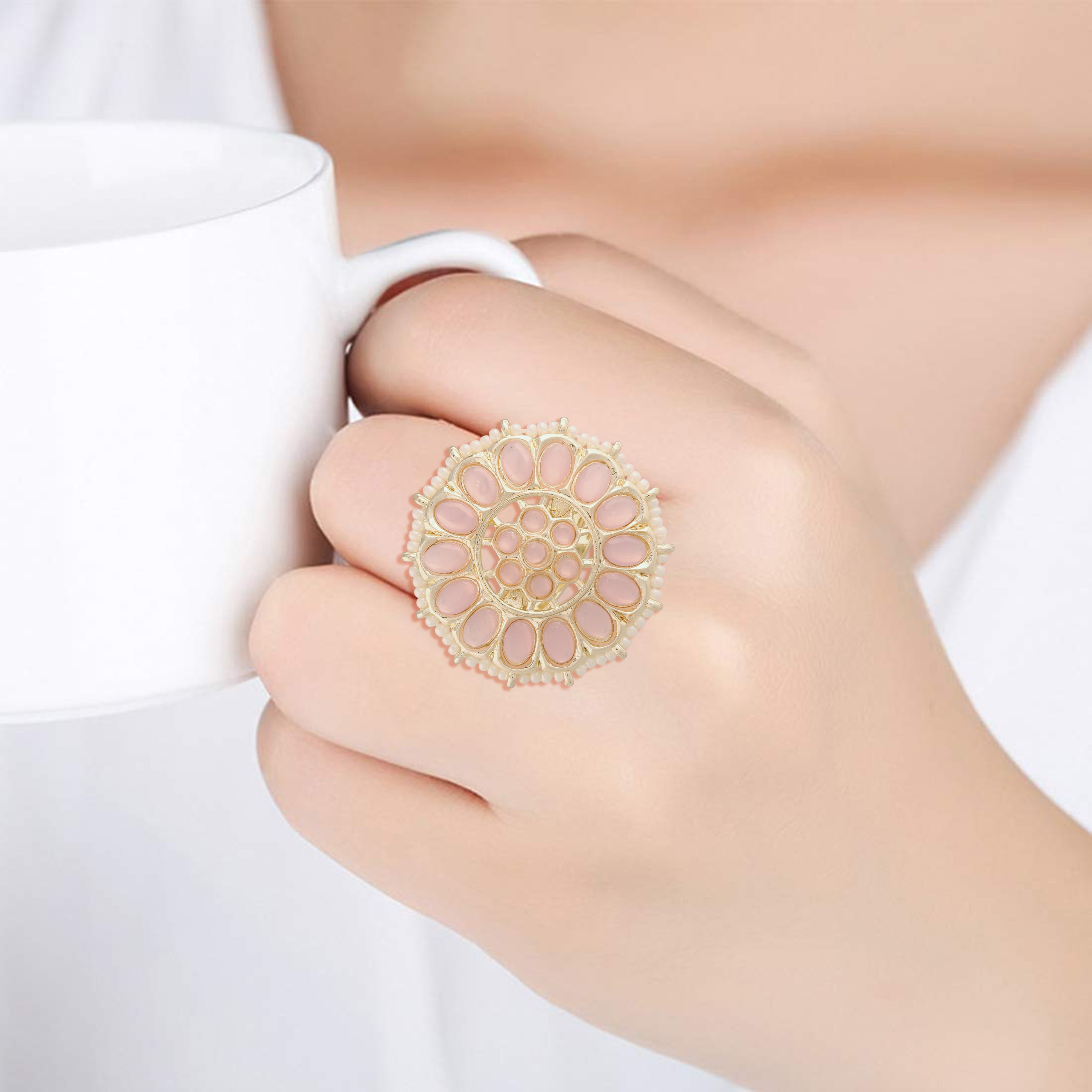 Gunjan Pink Ring