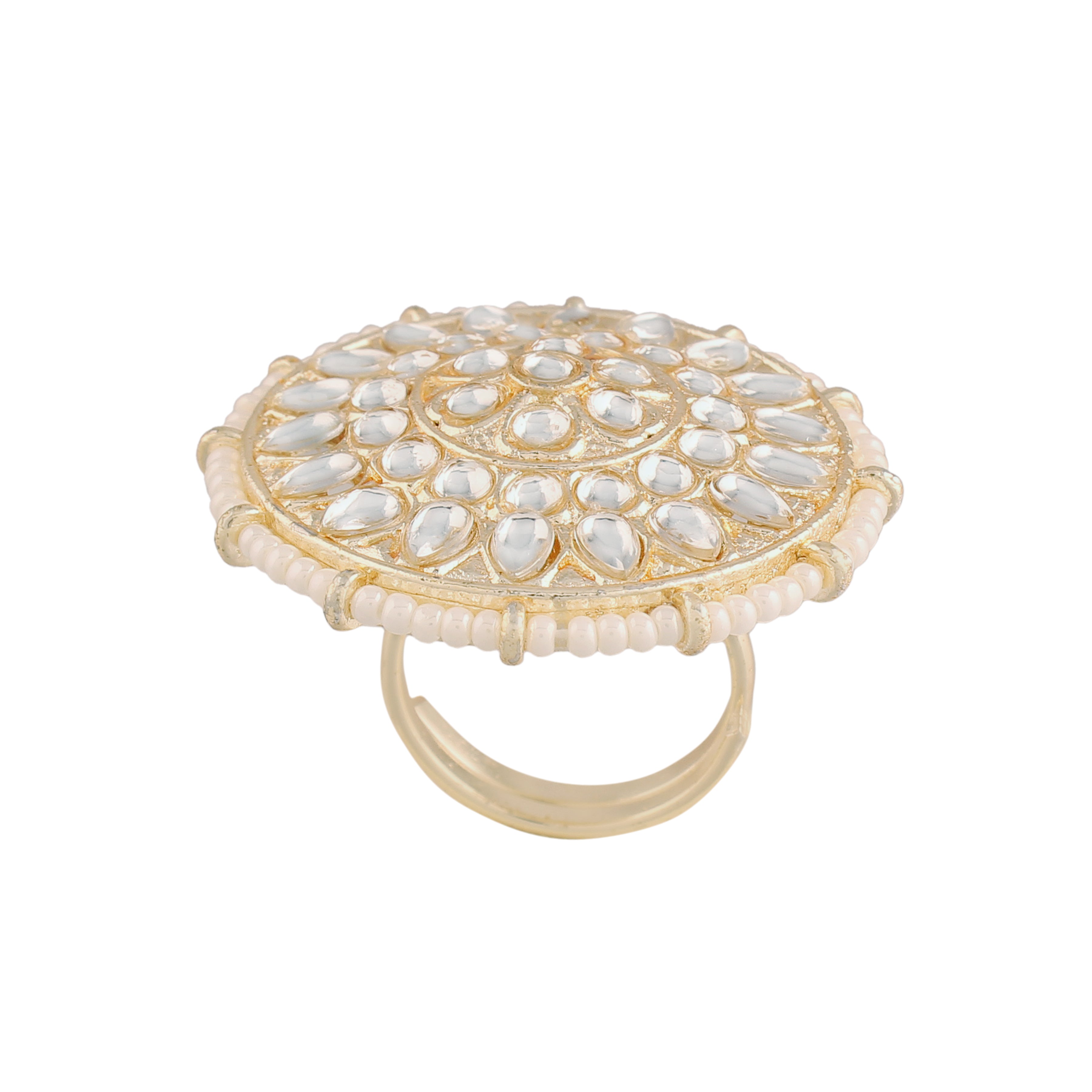 Netrika White Ring