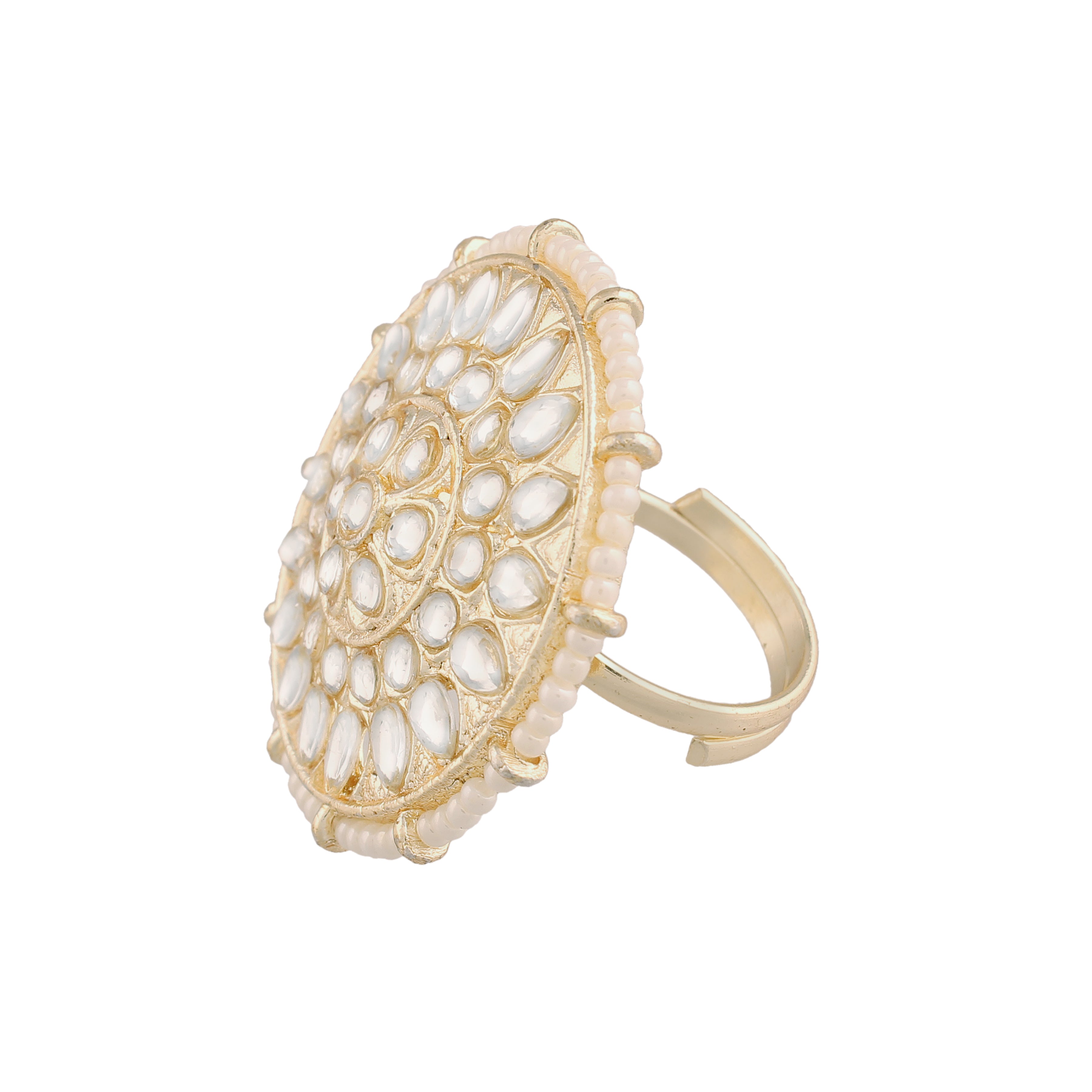 Netrika White Ring