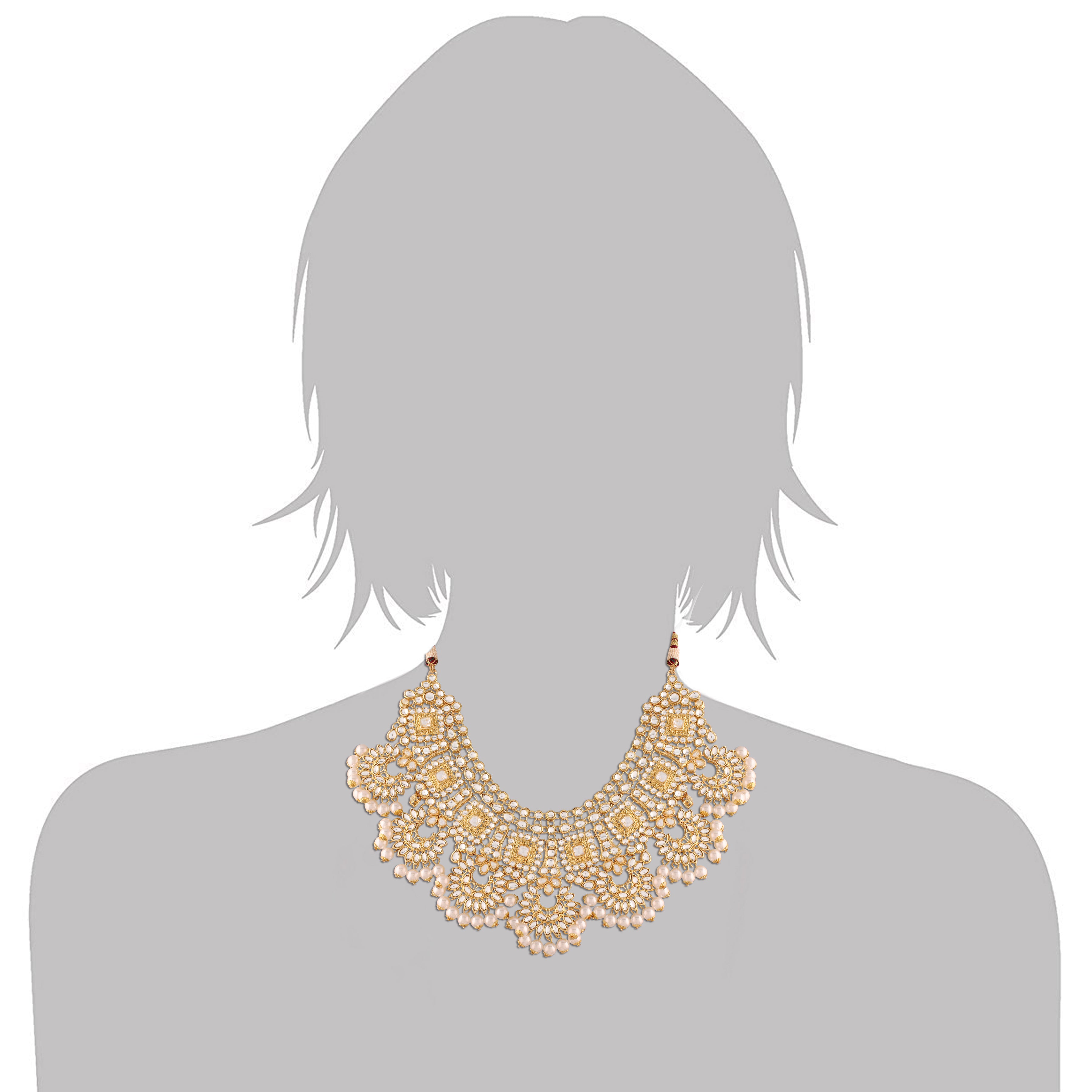Ayanshi White Choker Set