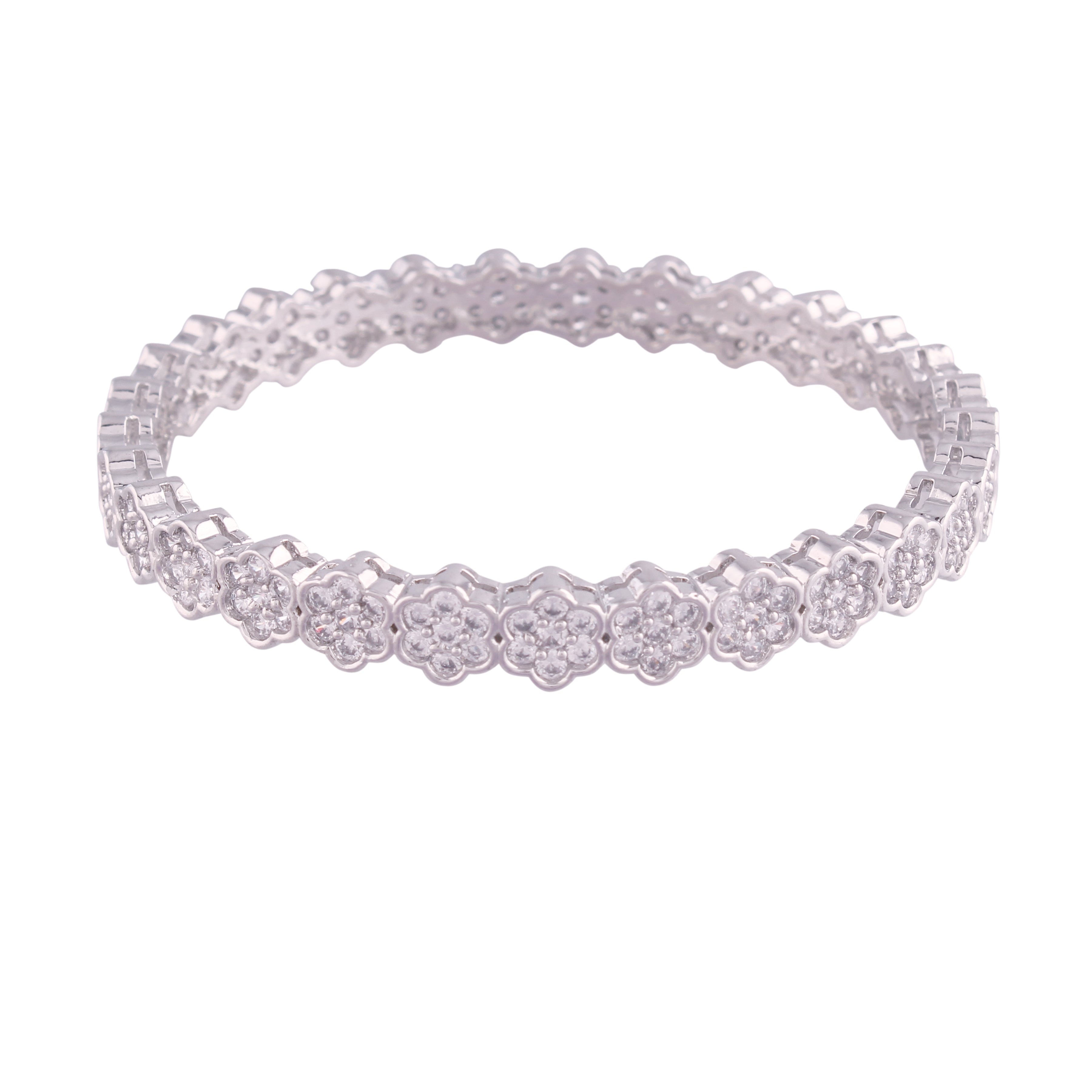 Estaa Silver Bangles