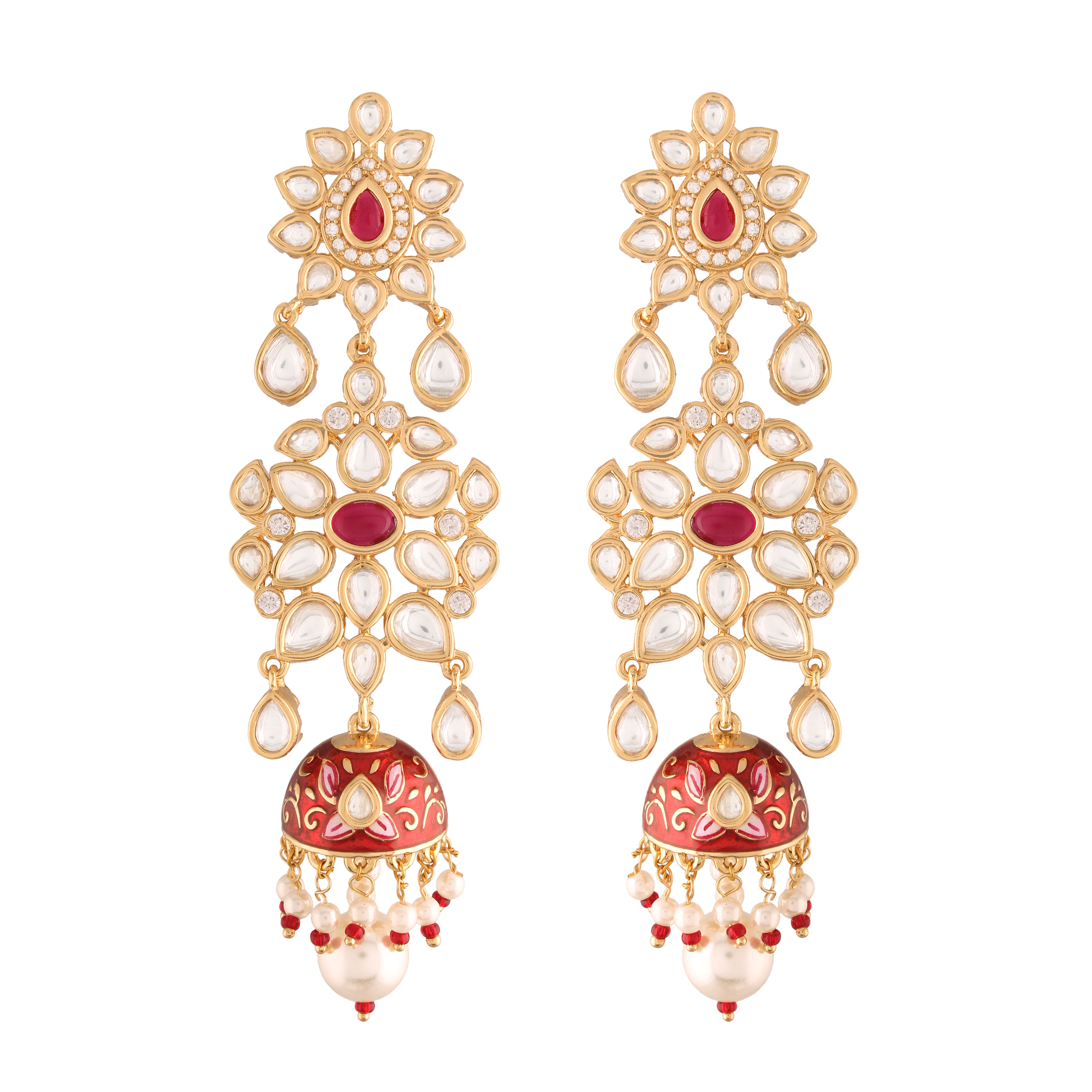 Umaiza Red Earrings