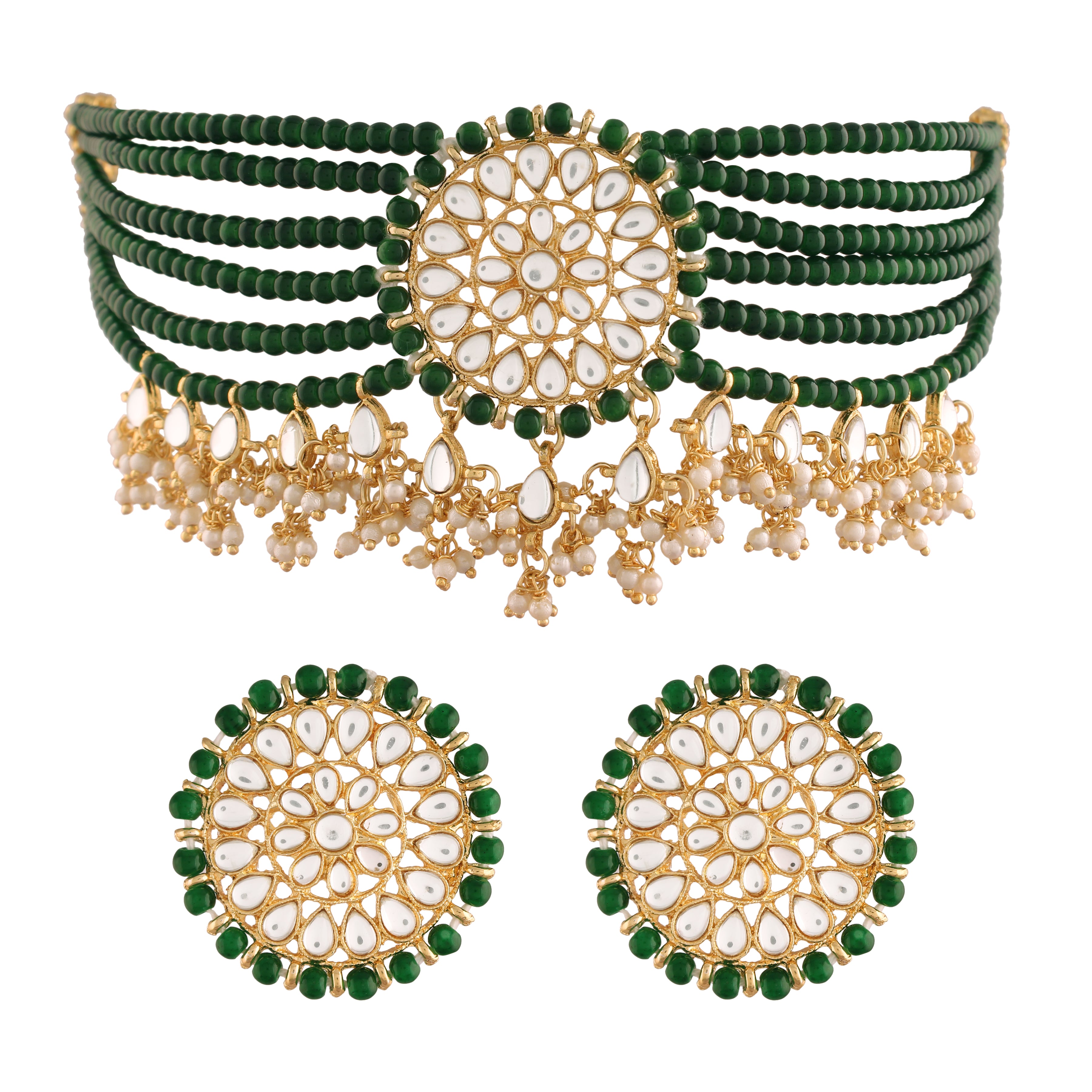 Nivedita Green Choker Set