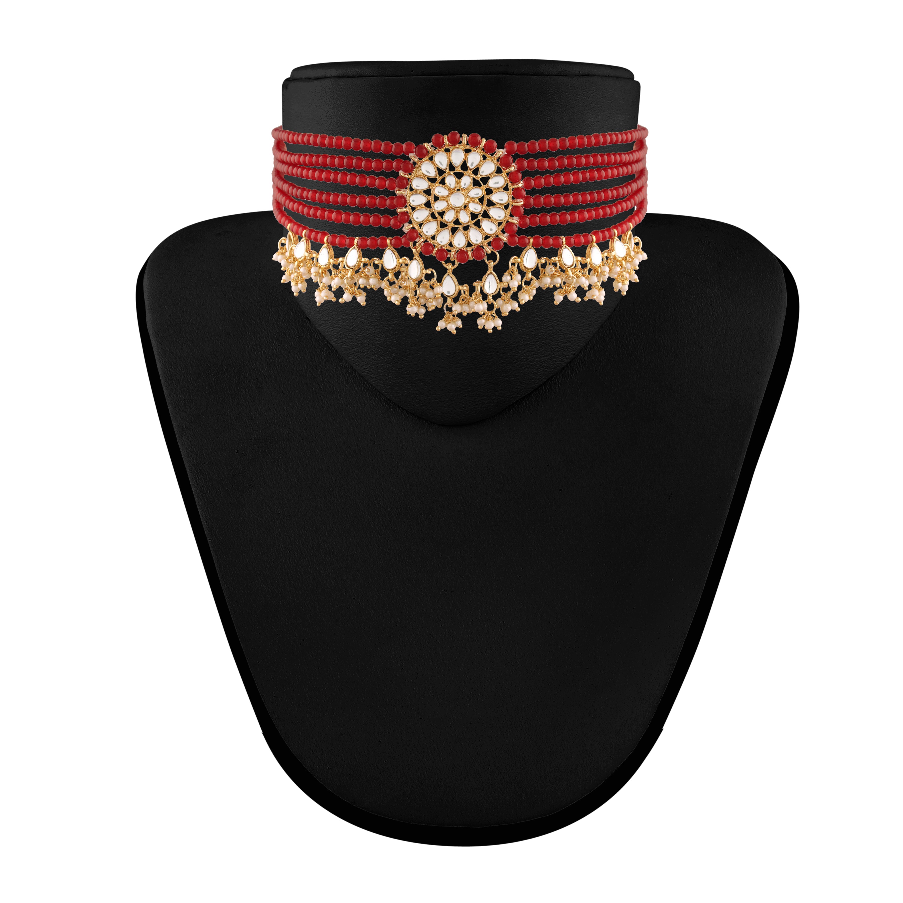 Nivedita Maroon Choker Set