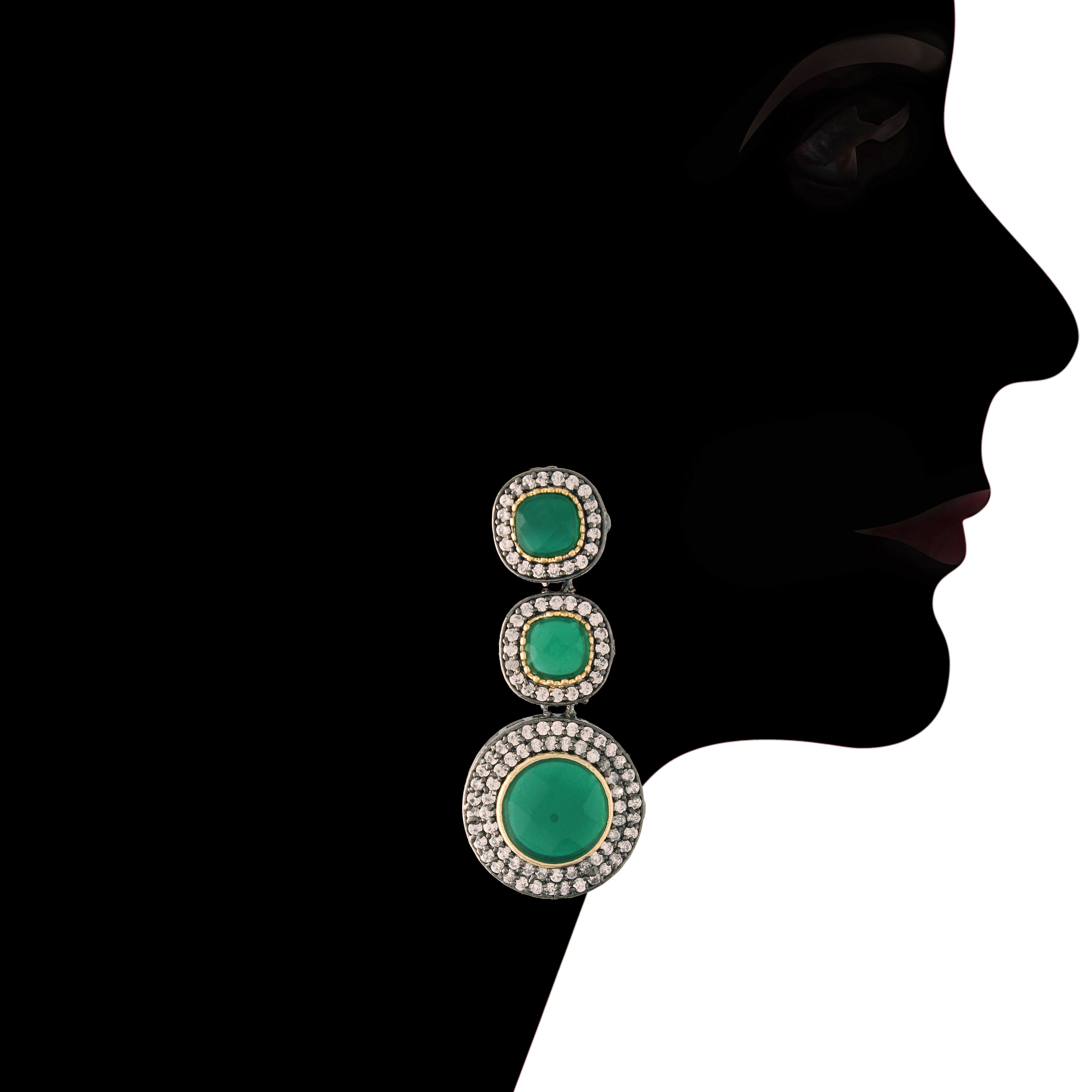 'ANAISHA' Green Choker set