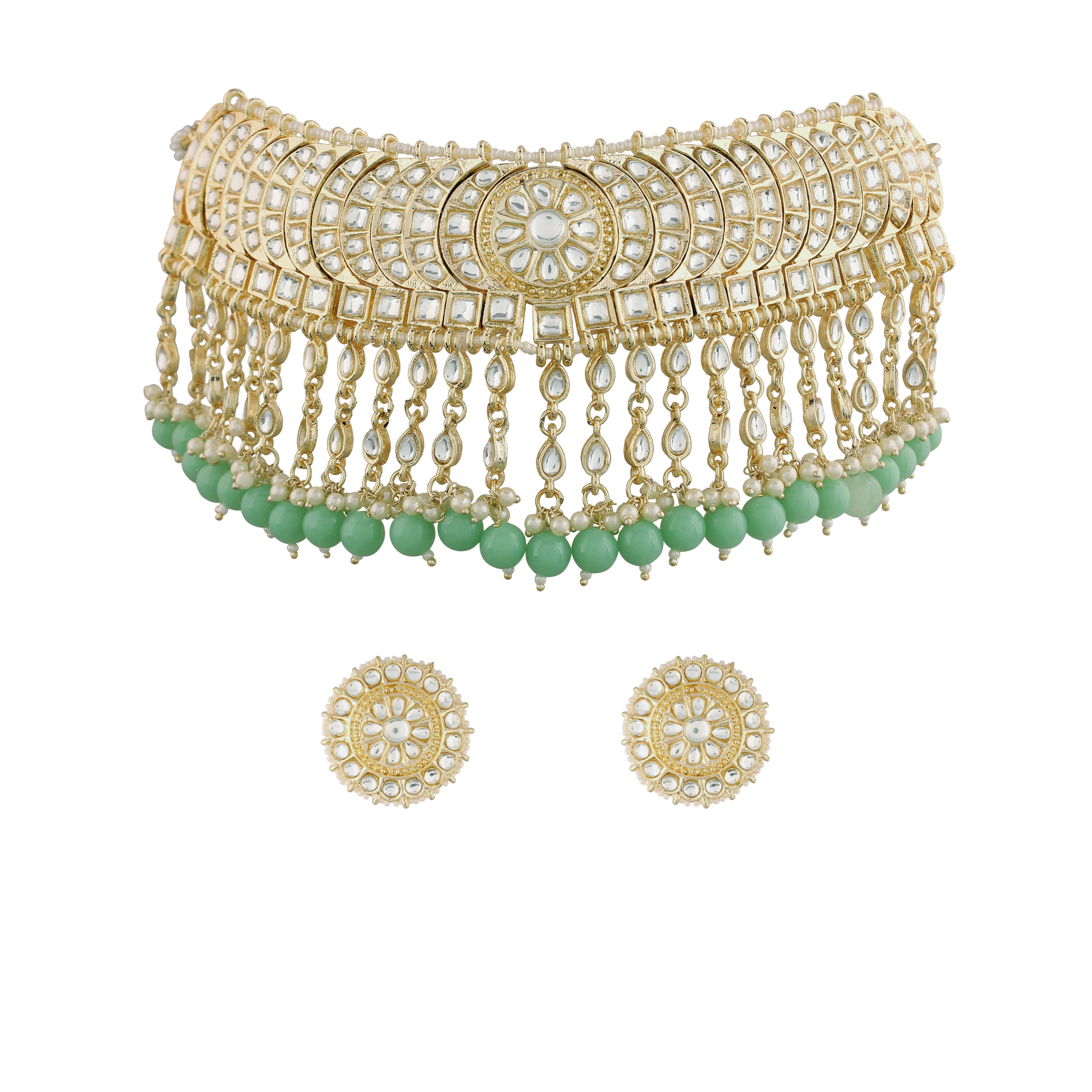 'Akira' Mint Necklace Set