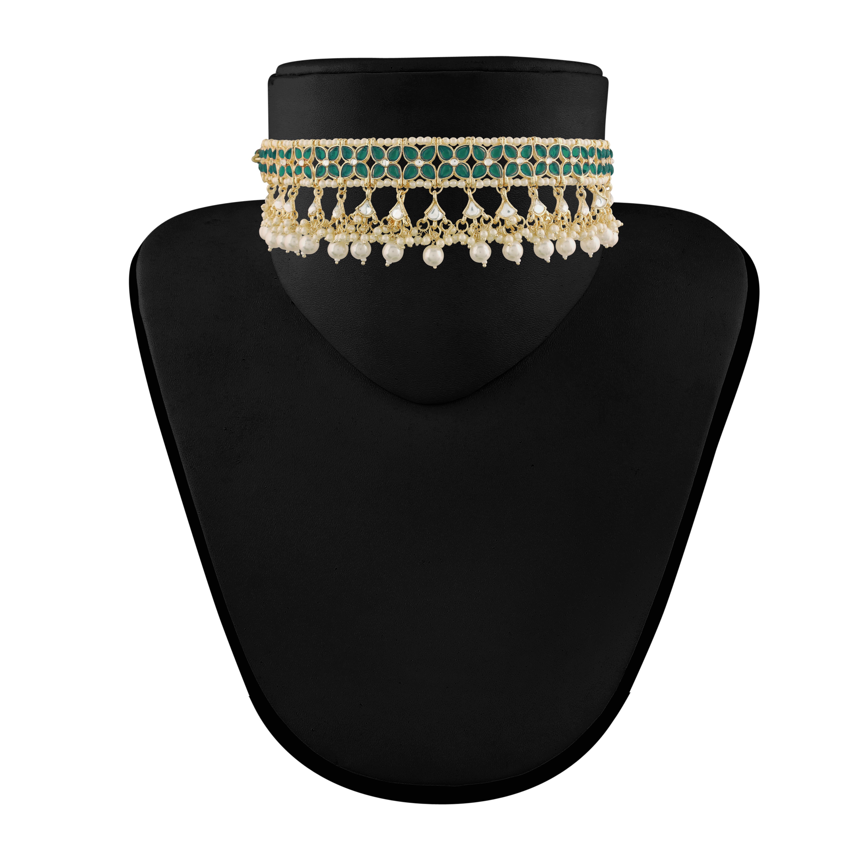 'KAASHI' Green Necklace Set