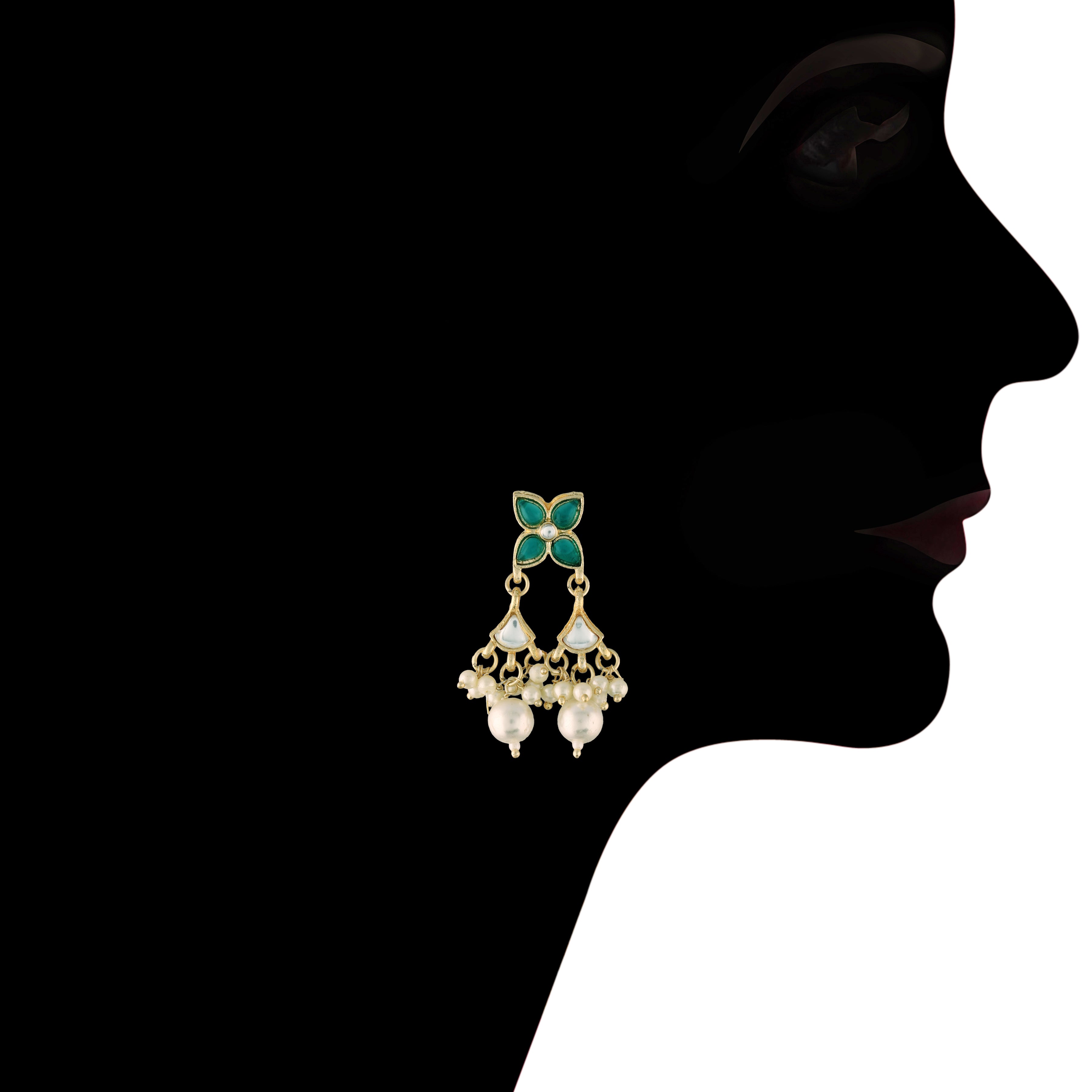 'KAASHI' Green Necklace Set
