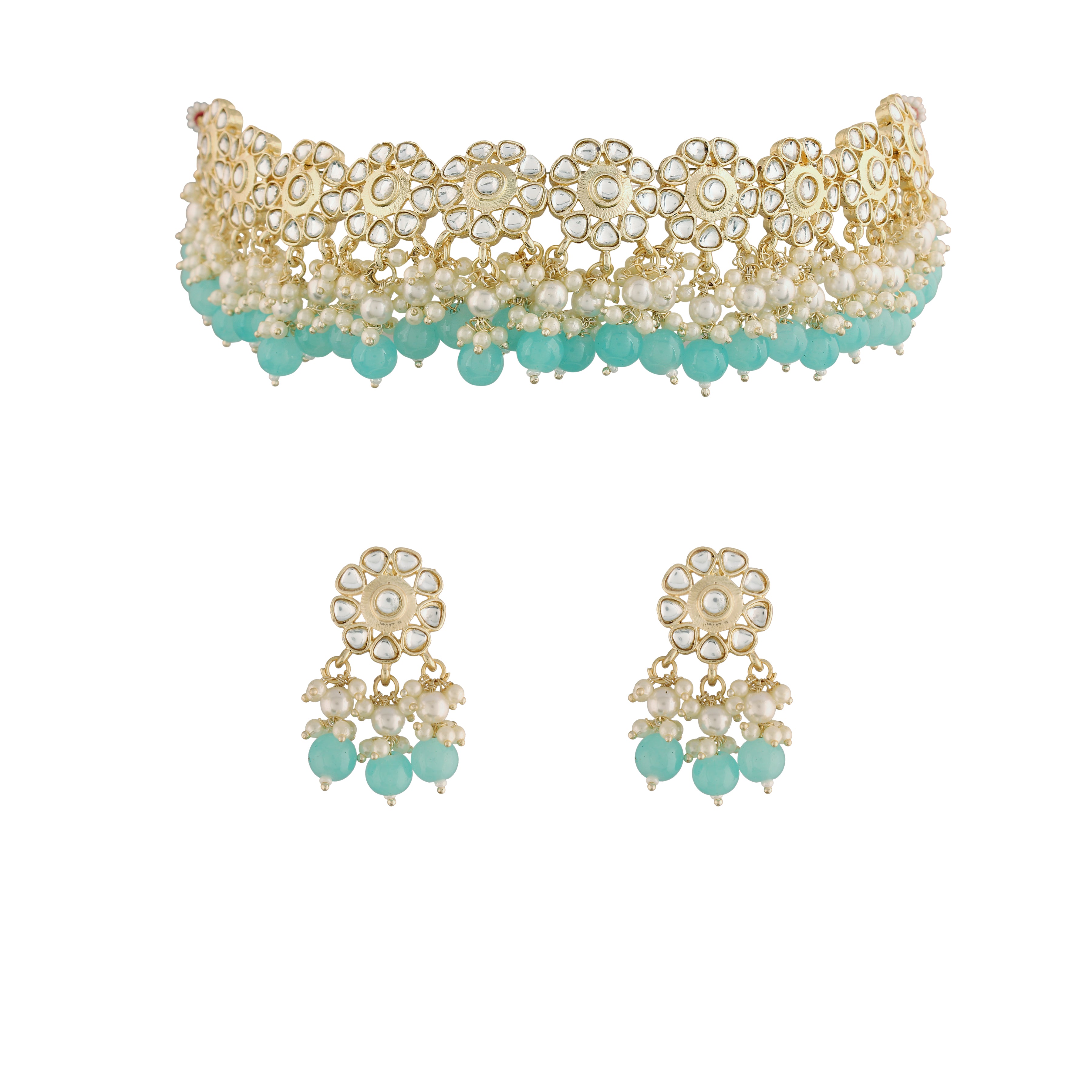 'CHARMI' Mint Necklace Set