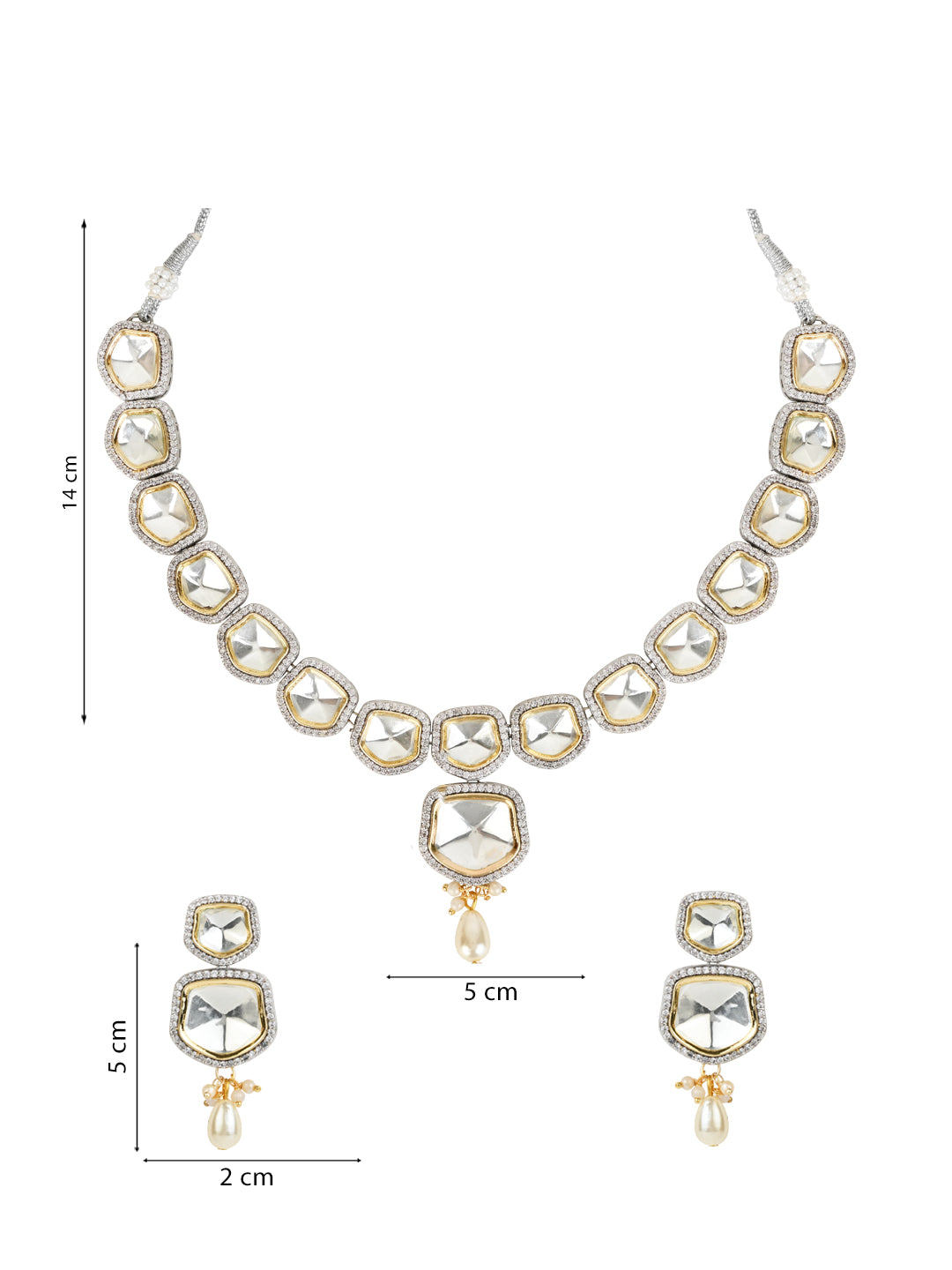 Phiroza Polki Kundan Neckpiece