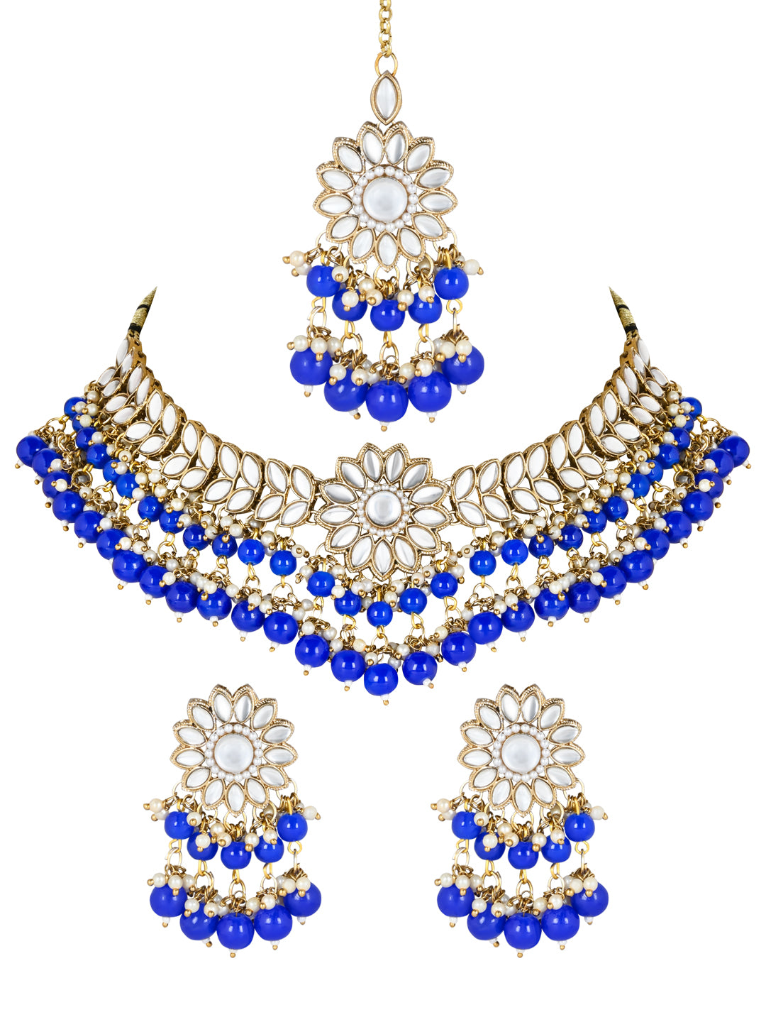 Ishna Blue Necklace Set