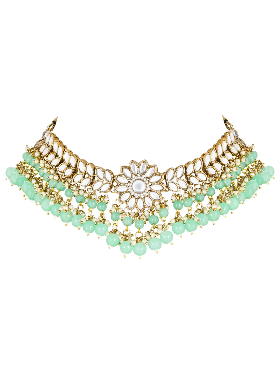 Ishna Mint Necklace Set