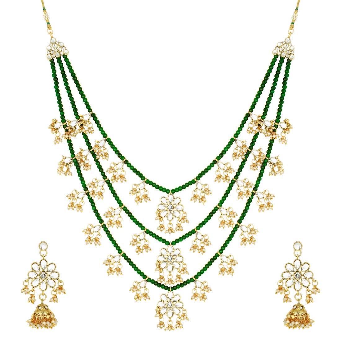 Nishat Green Necklace Set