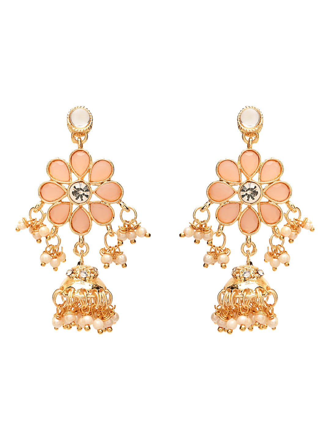 Nishat Peach Necklace Set