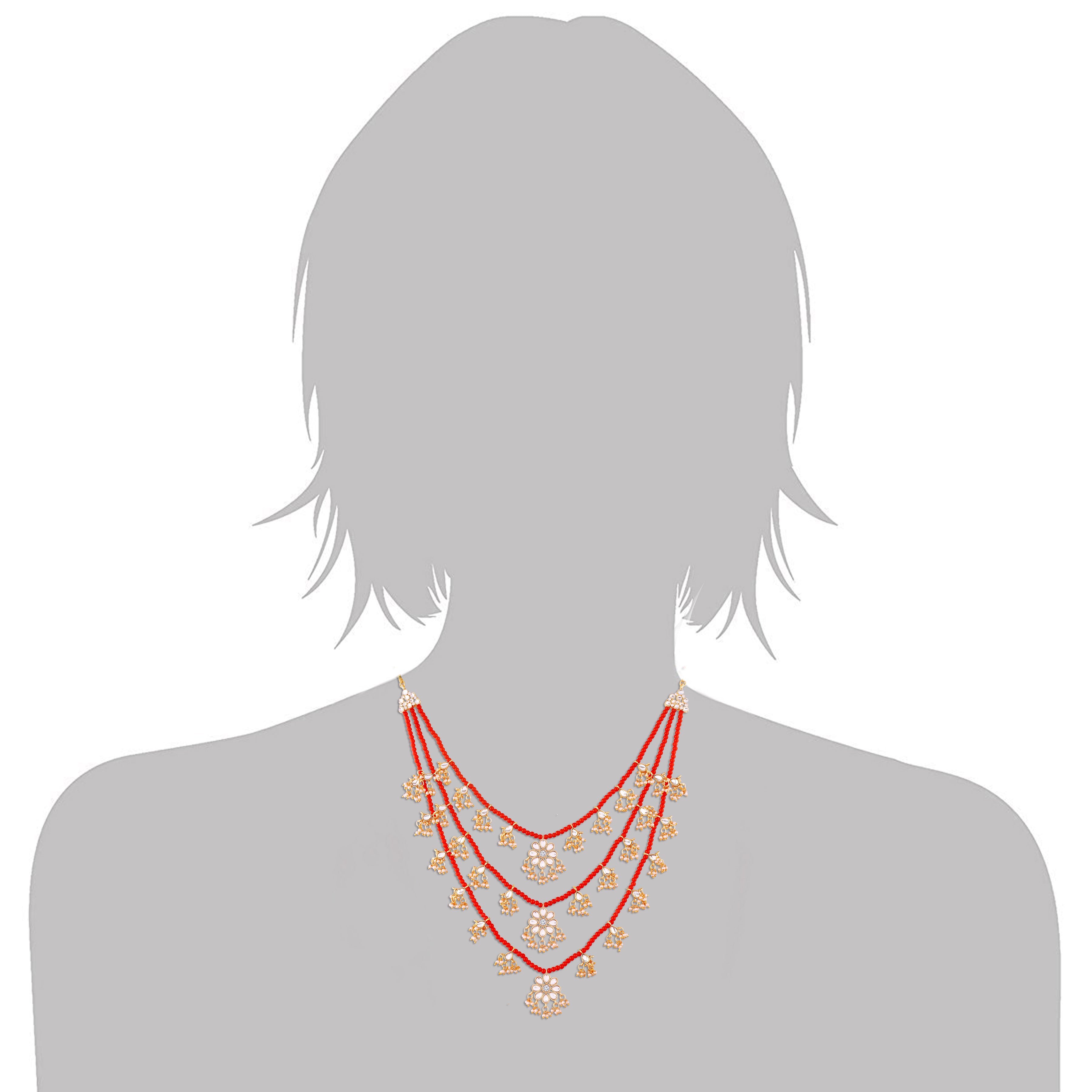 Nishat Red Necklace Set