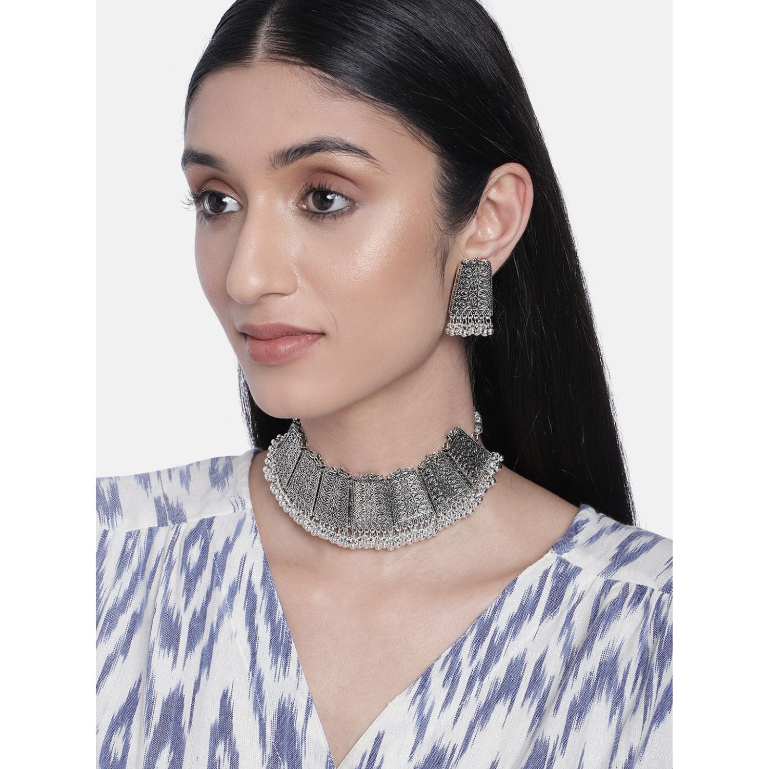 oxidised jewellery set