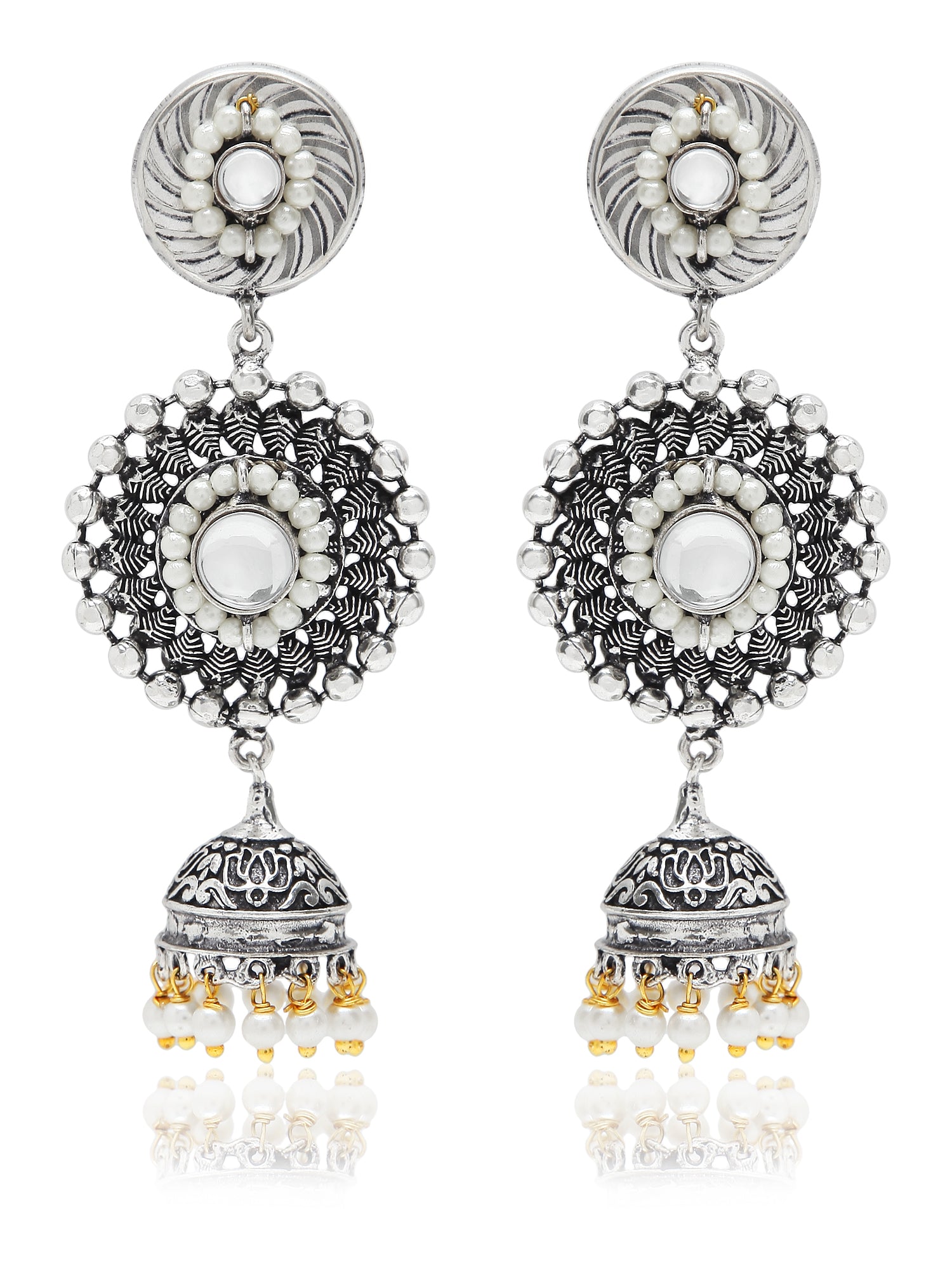 ' AKHILA ' Oxidised Necklace Set