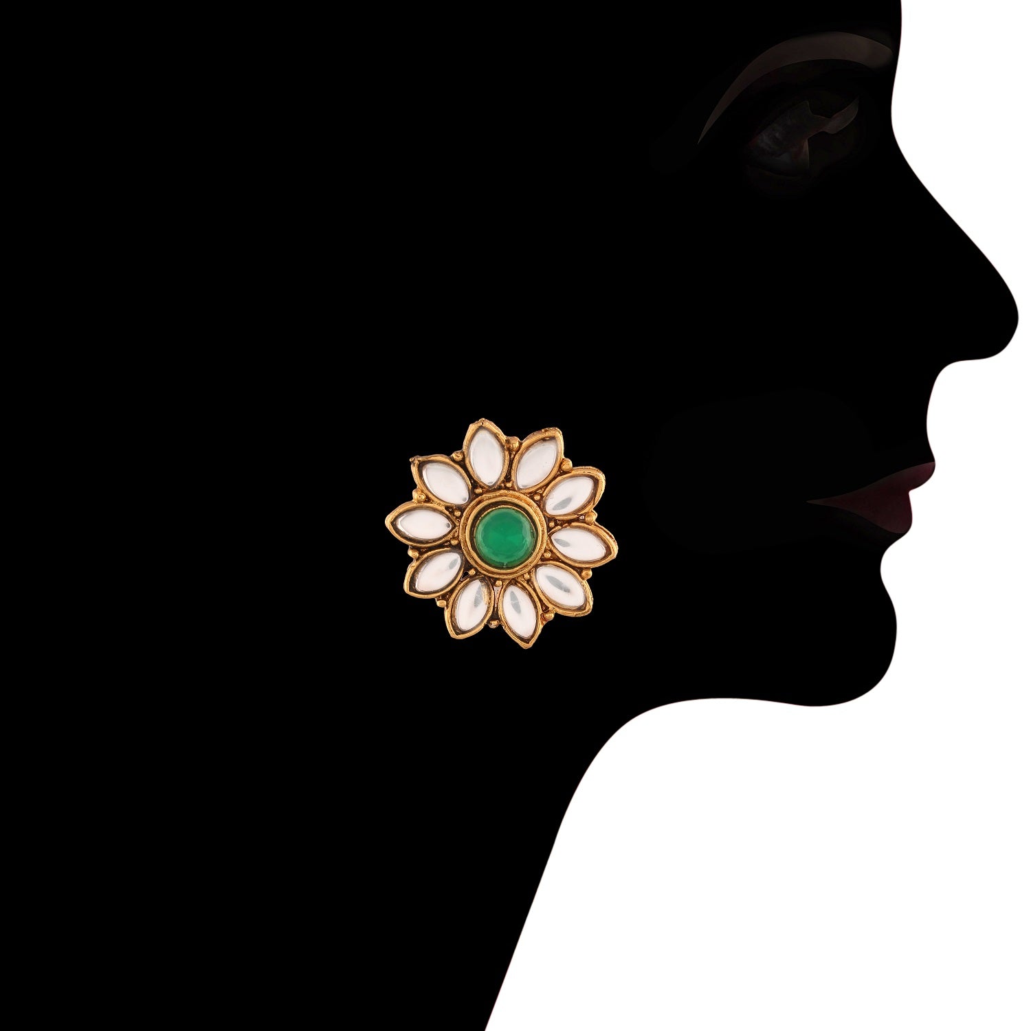 Hayat Green Choker Set