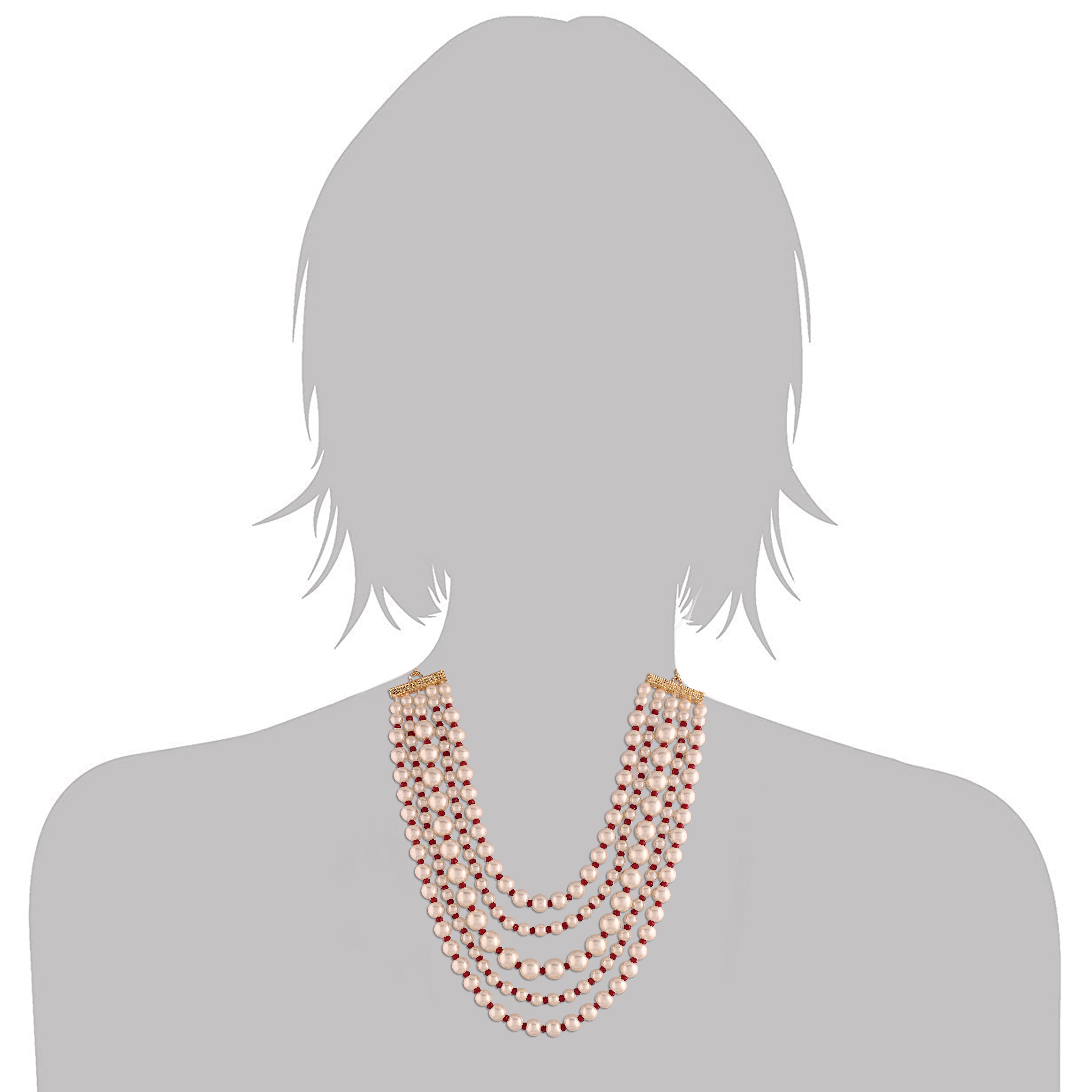 Dixita Pearl Necklace Set
