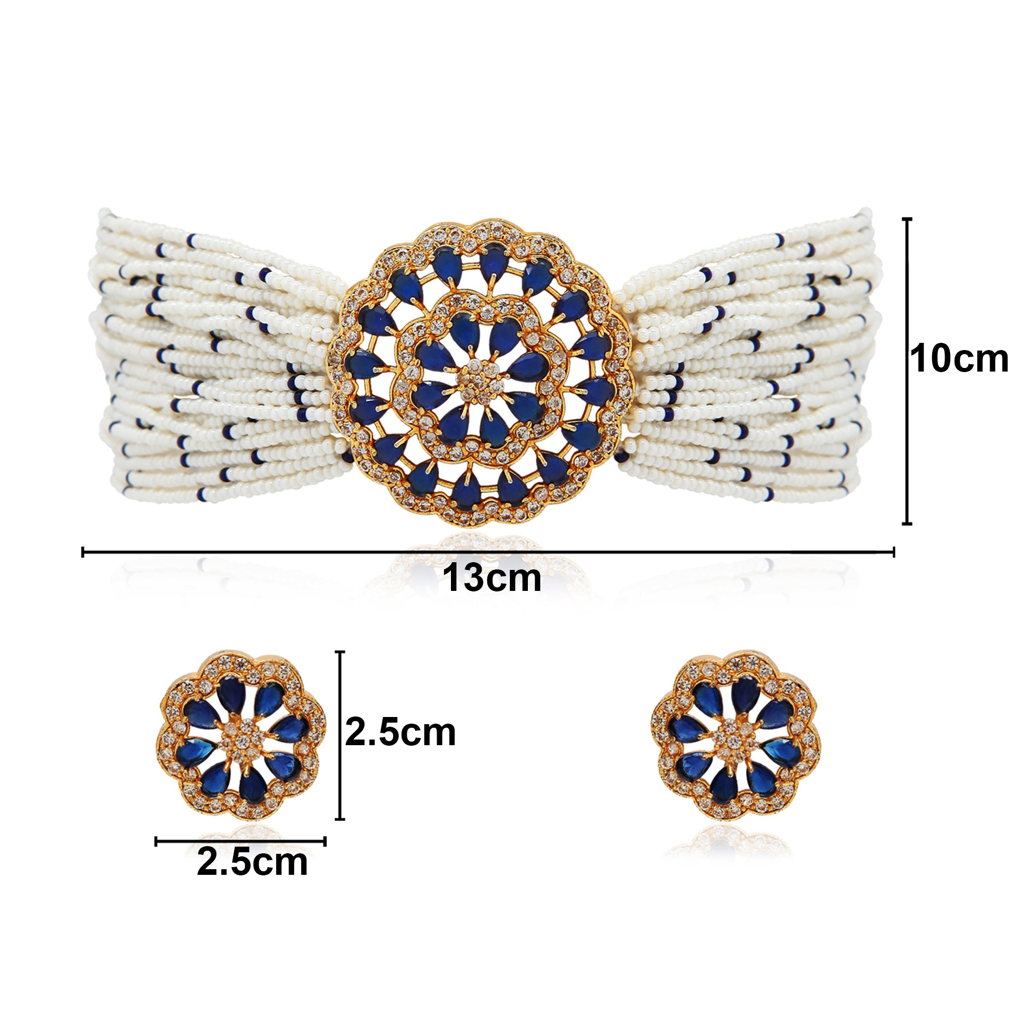 Evanshi Blue Choker Set