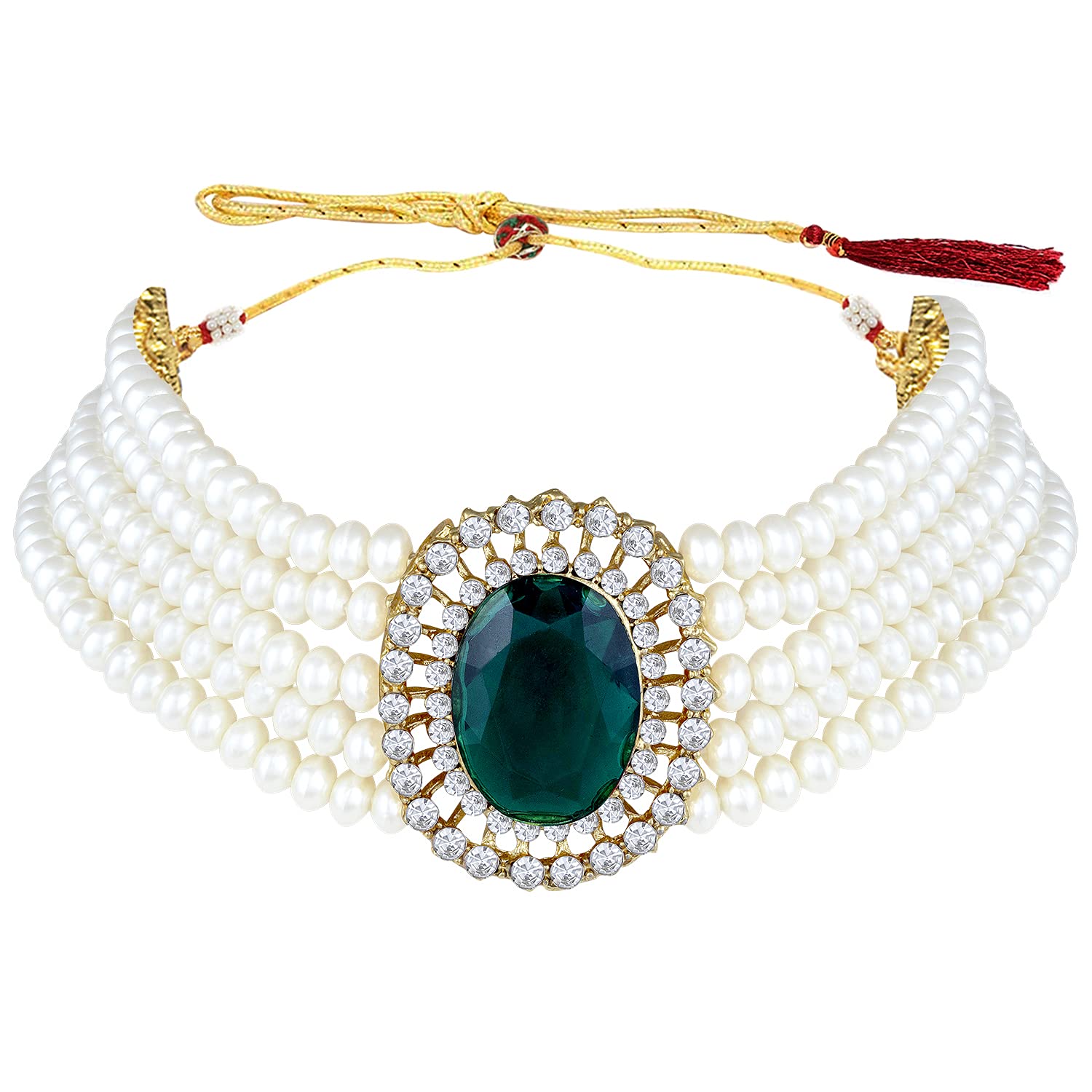 Roop Green Choker Set