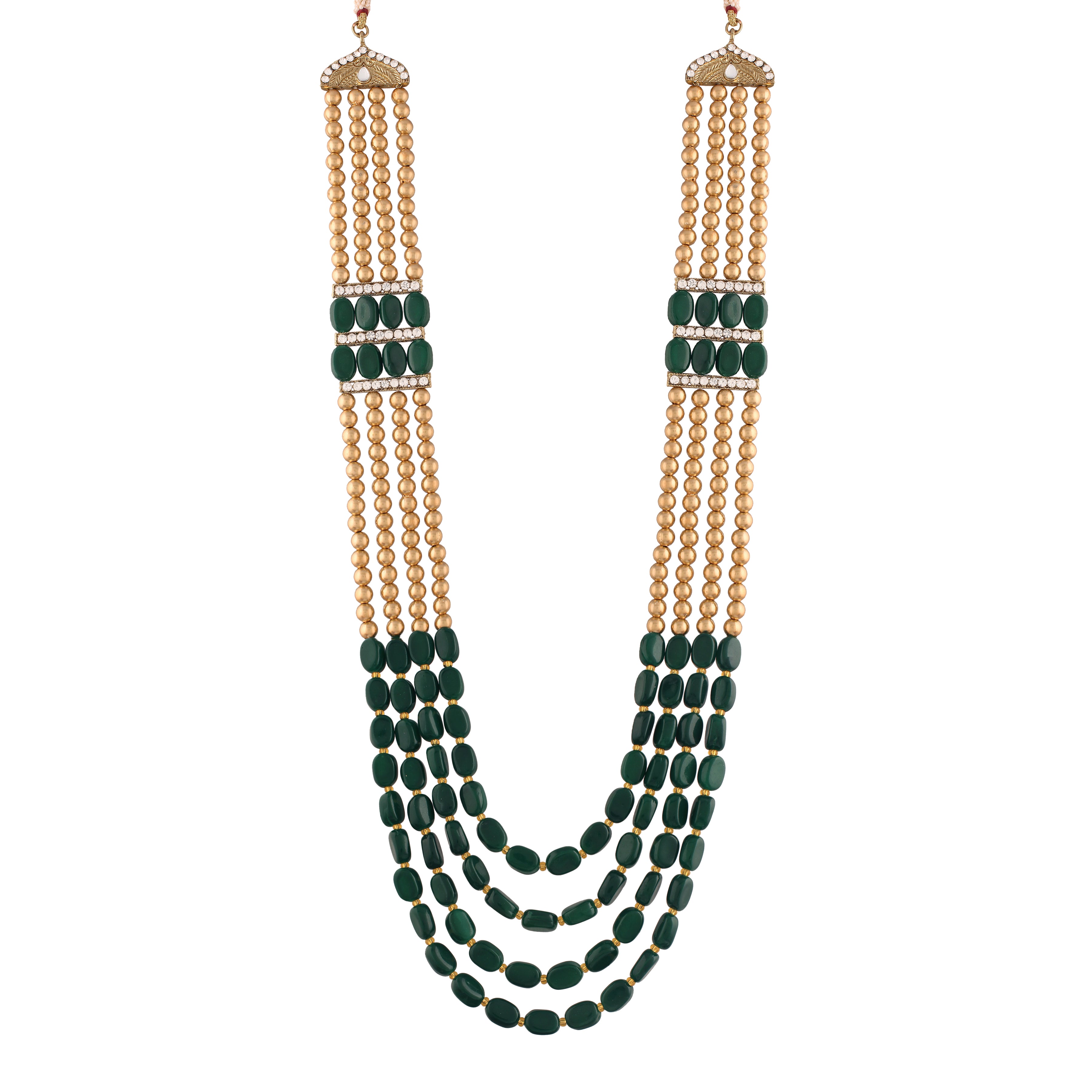 moti mala , beads ,stones , pearls gold plated