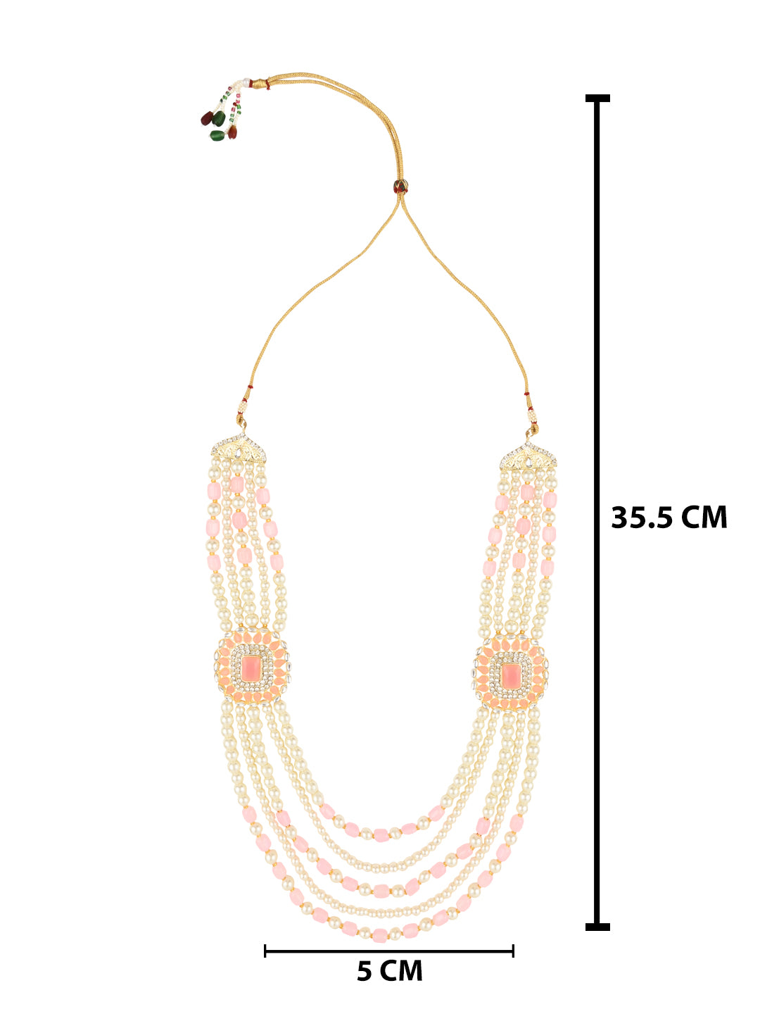 Riyansh Pink Necklace For Men