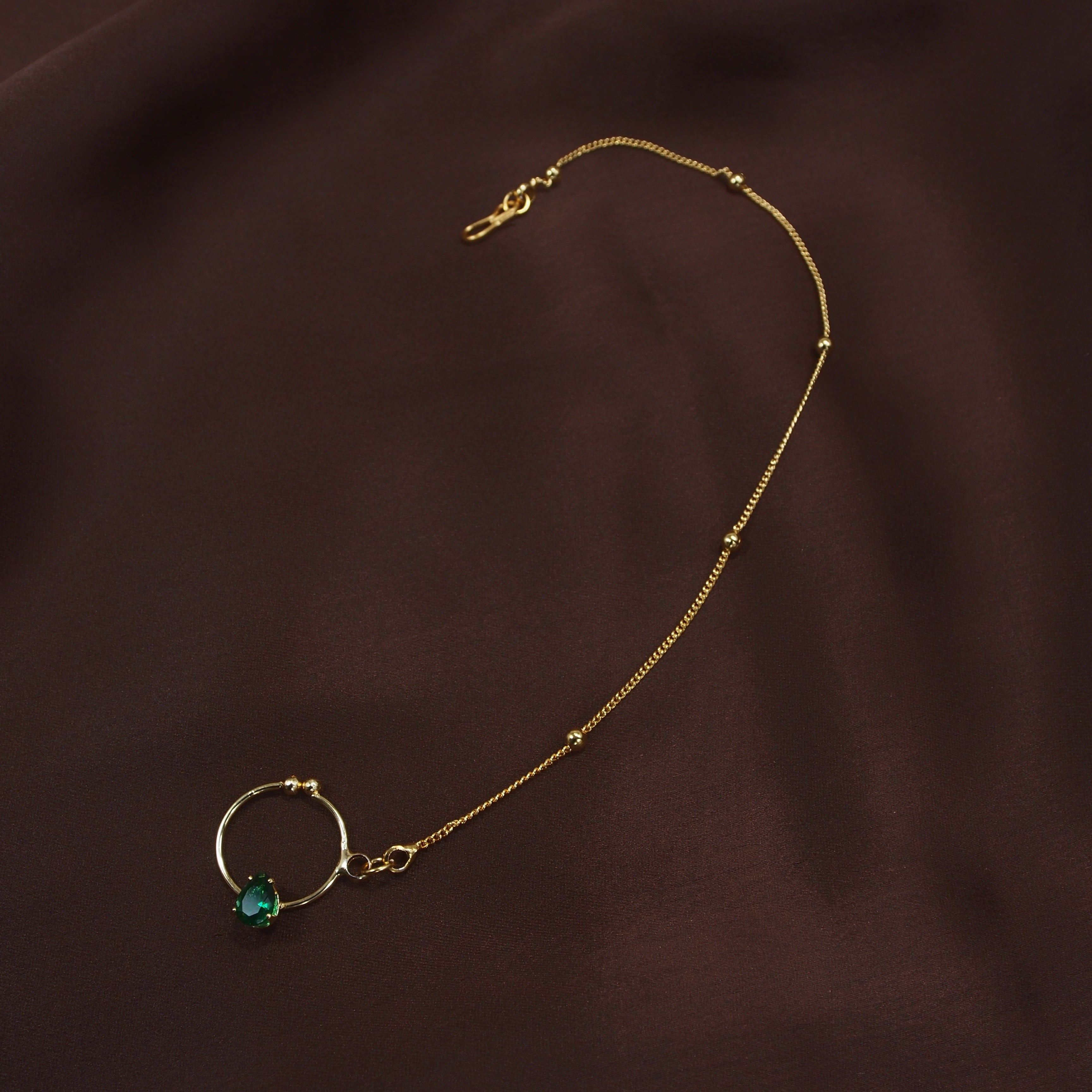 daimond chin nose ring