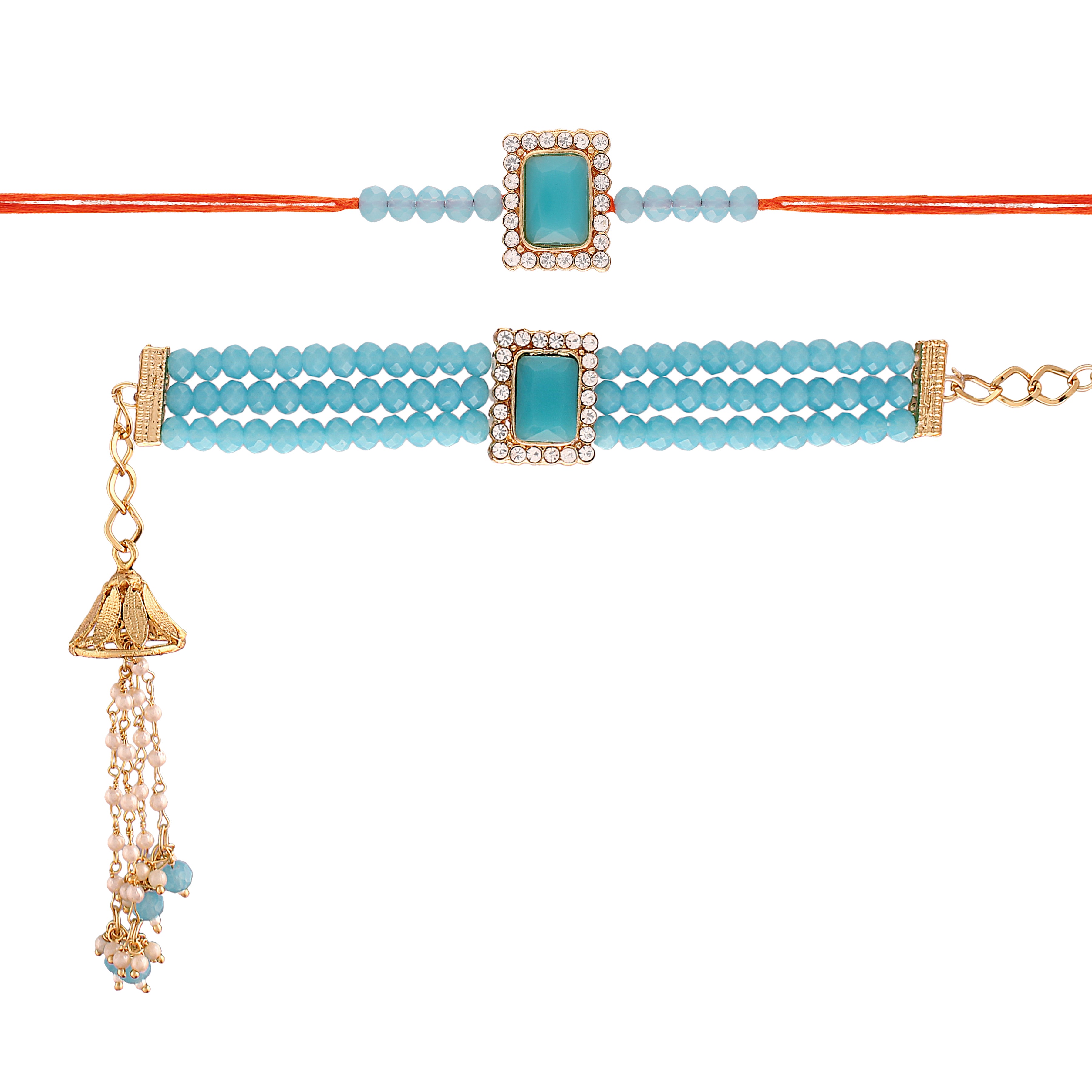 Traditional Bhaiya Bhabhi Lumba & Rakhi With Roli Chawal