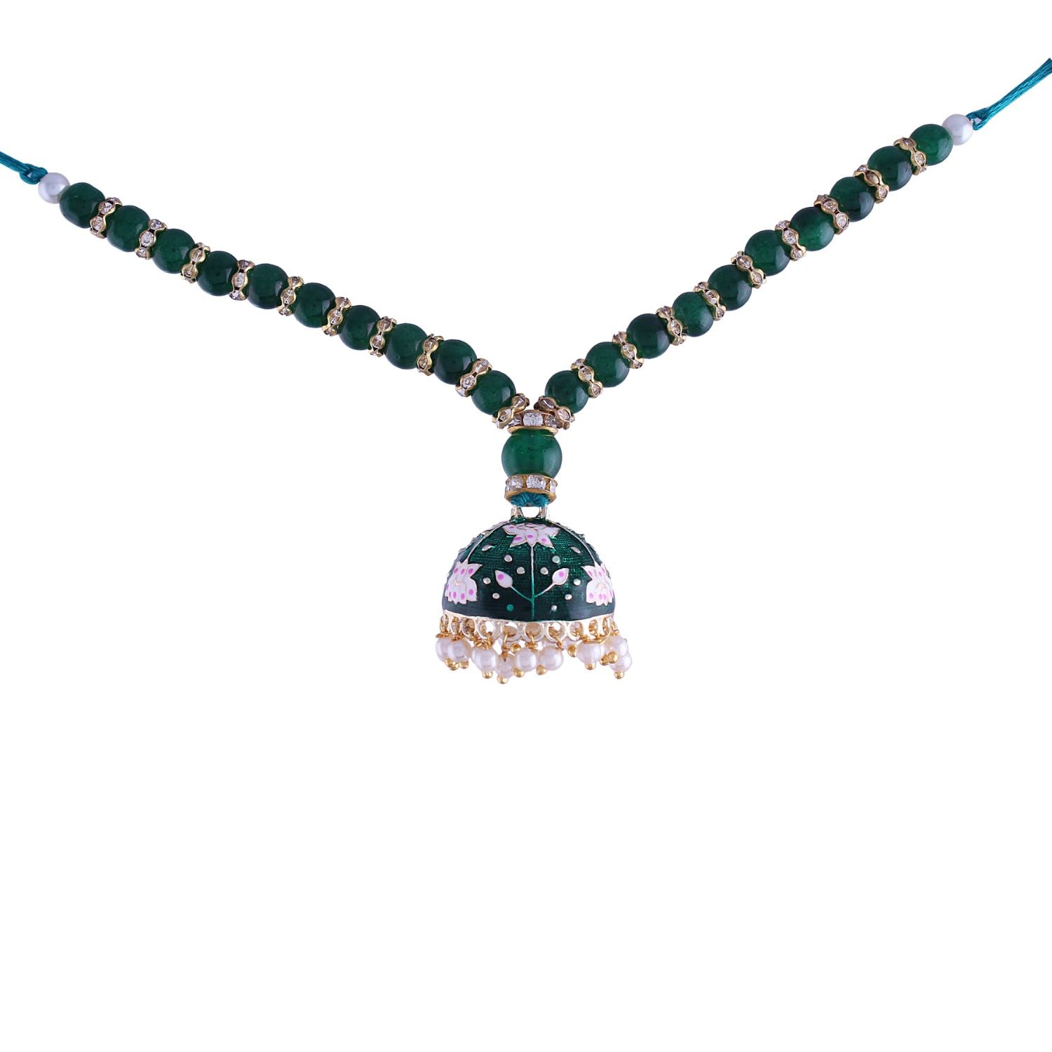 Designer Bhaiya Bhabhi Hanging Lumba & Rakhi Combo Set