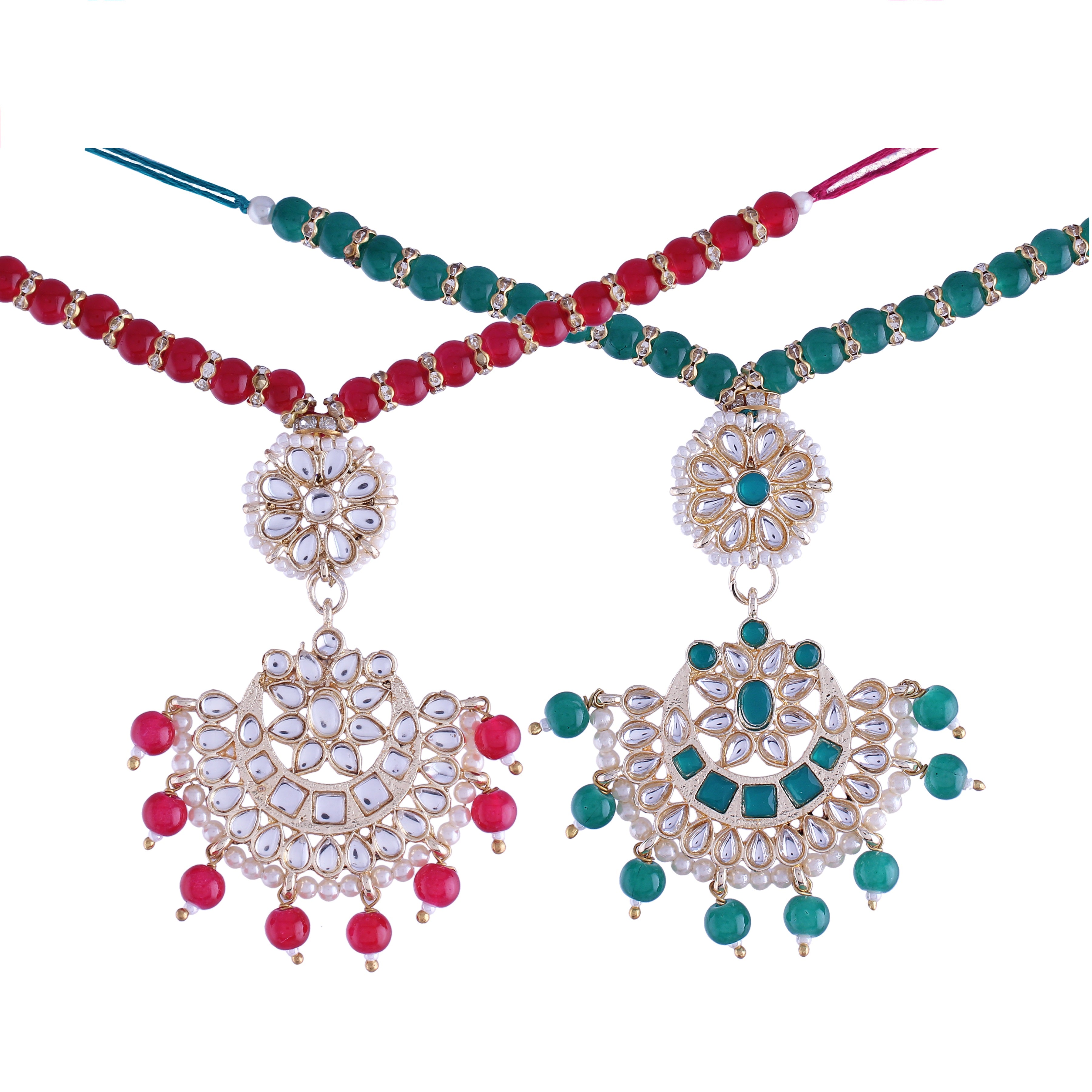 , kundan , stones , pearls , lumba