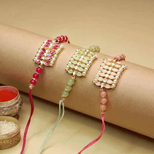 STONES ,KUNDAN , PEARL, RAKHI