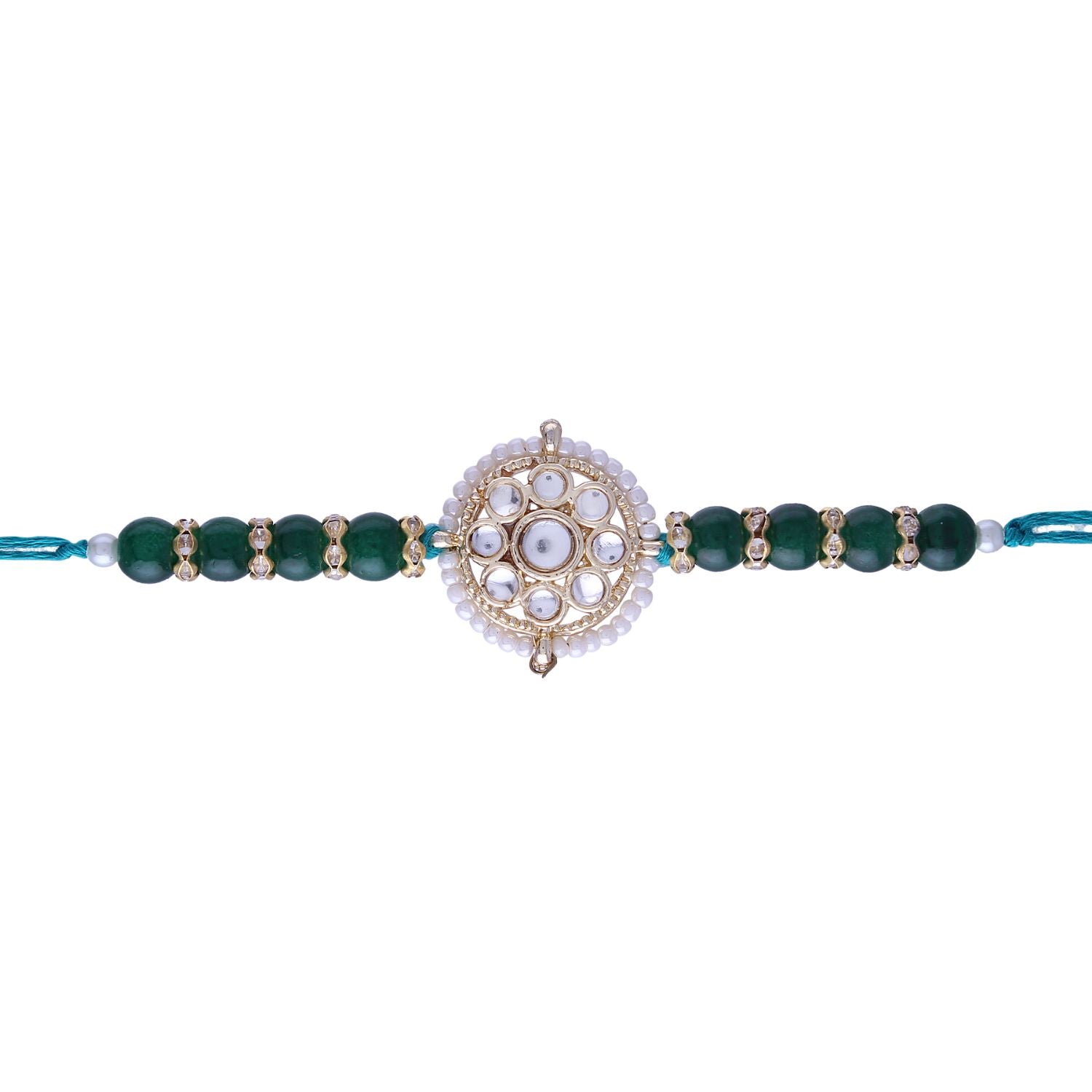 kundan , pearls , stones , rakhi