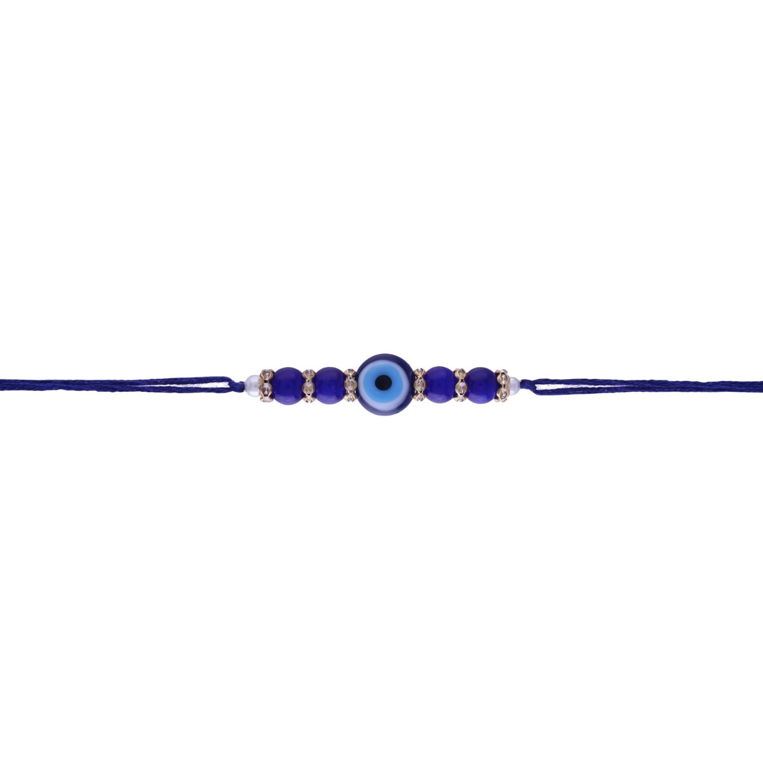 Designer Bhaiya Bhabhi Hanging Lumba & Rakhi Combo Set
