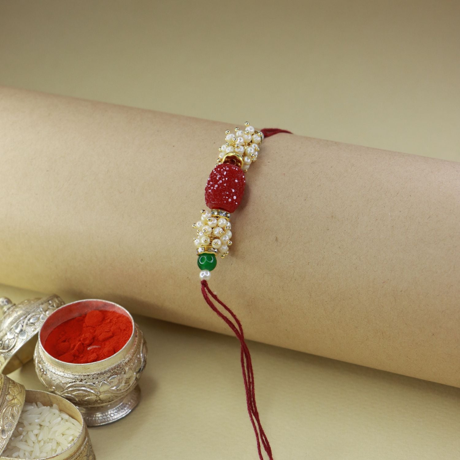 STONES ,KUNDAN , PEARL, RAKHI