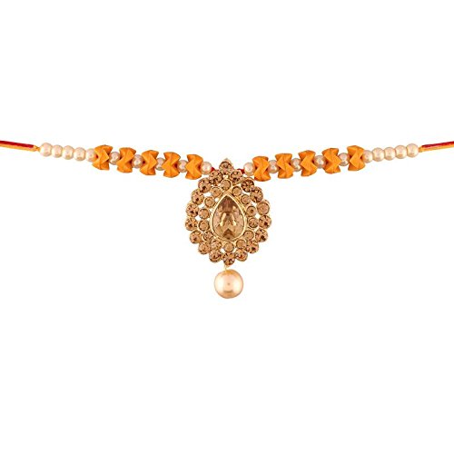 Designer Lumba Rakhi for Bhabhi