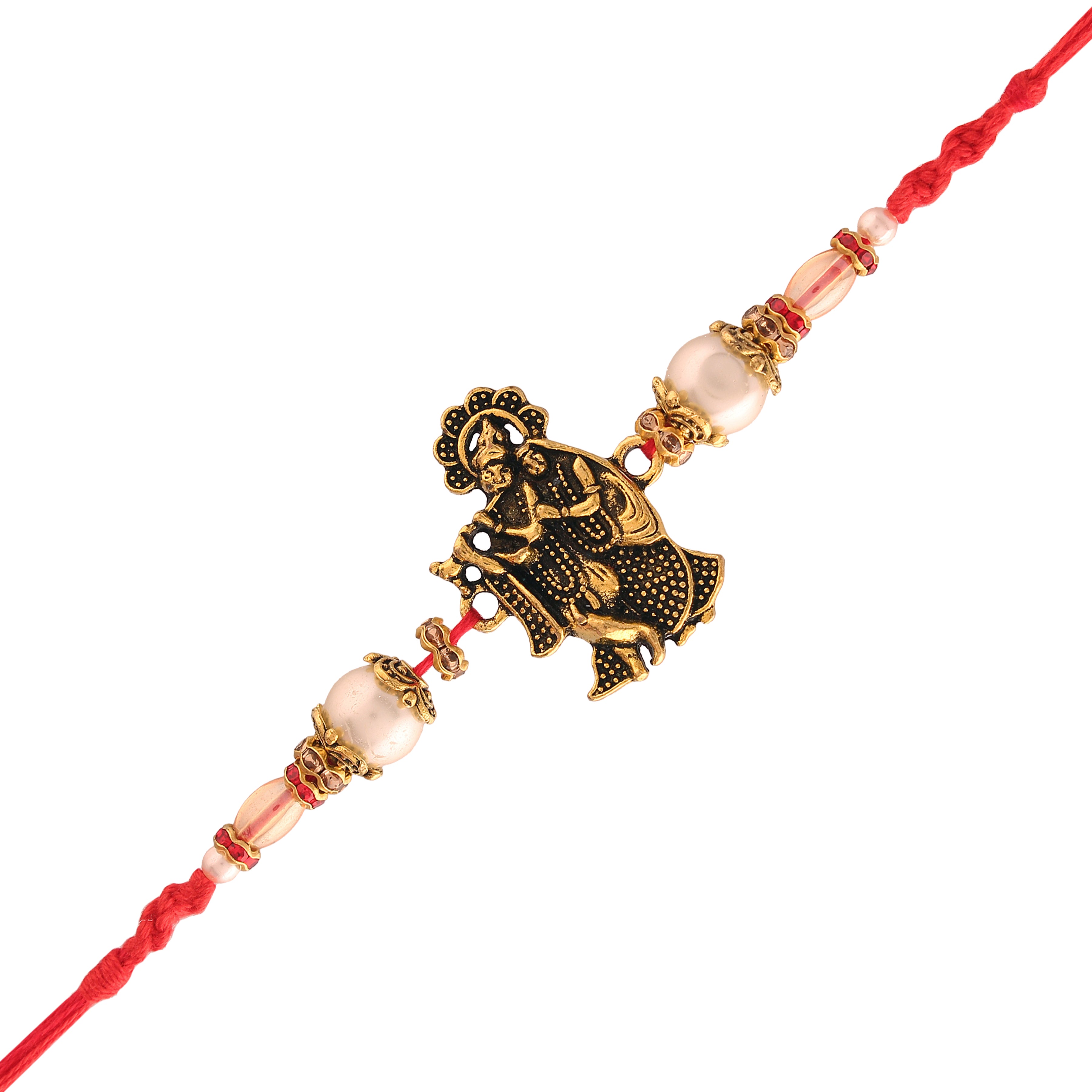 Radha Krishna Pearl Rakhi for Brother