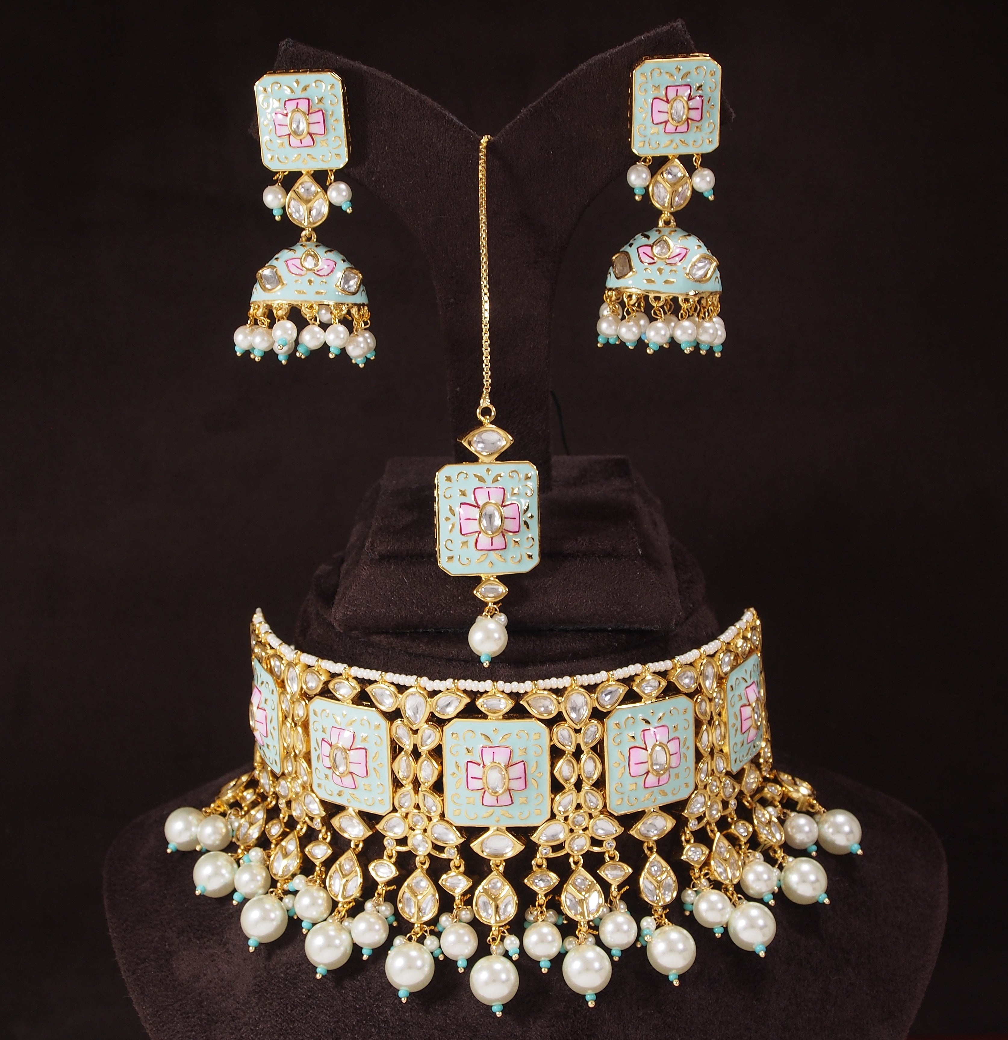 KASHISH Mint Choker