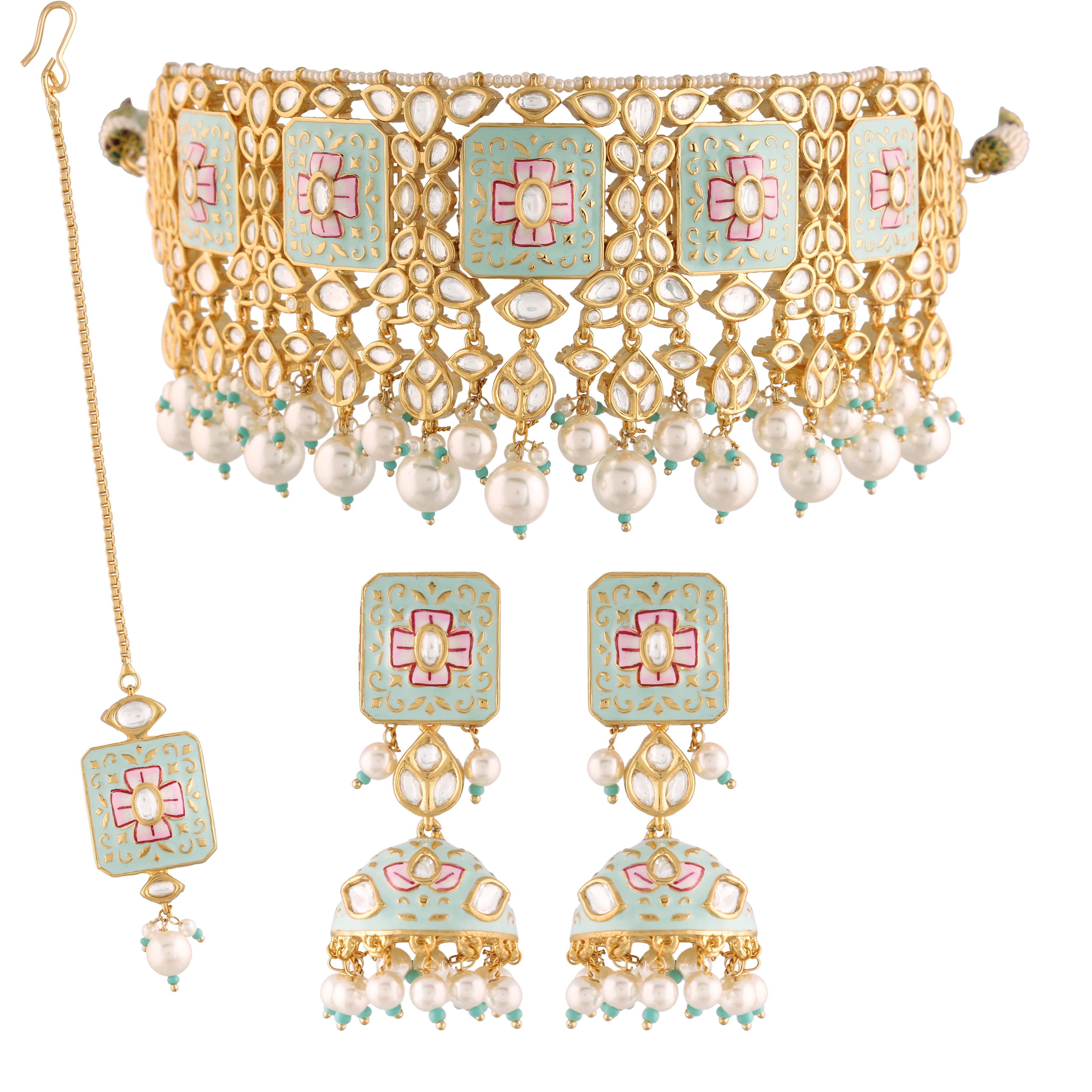KASHISH Mint Choker
