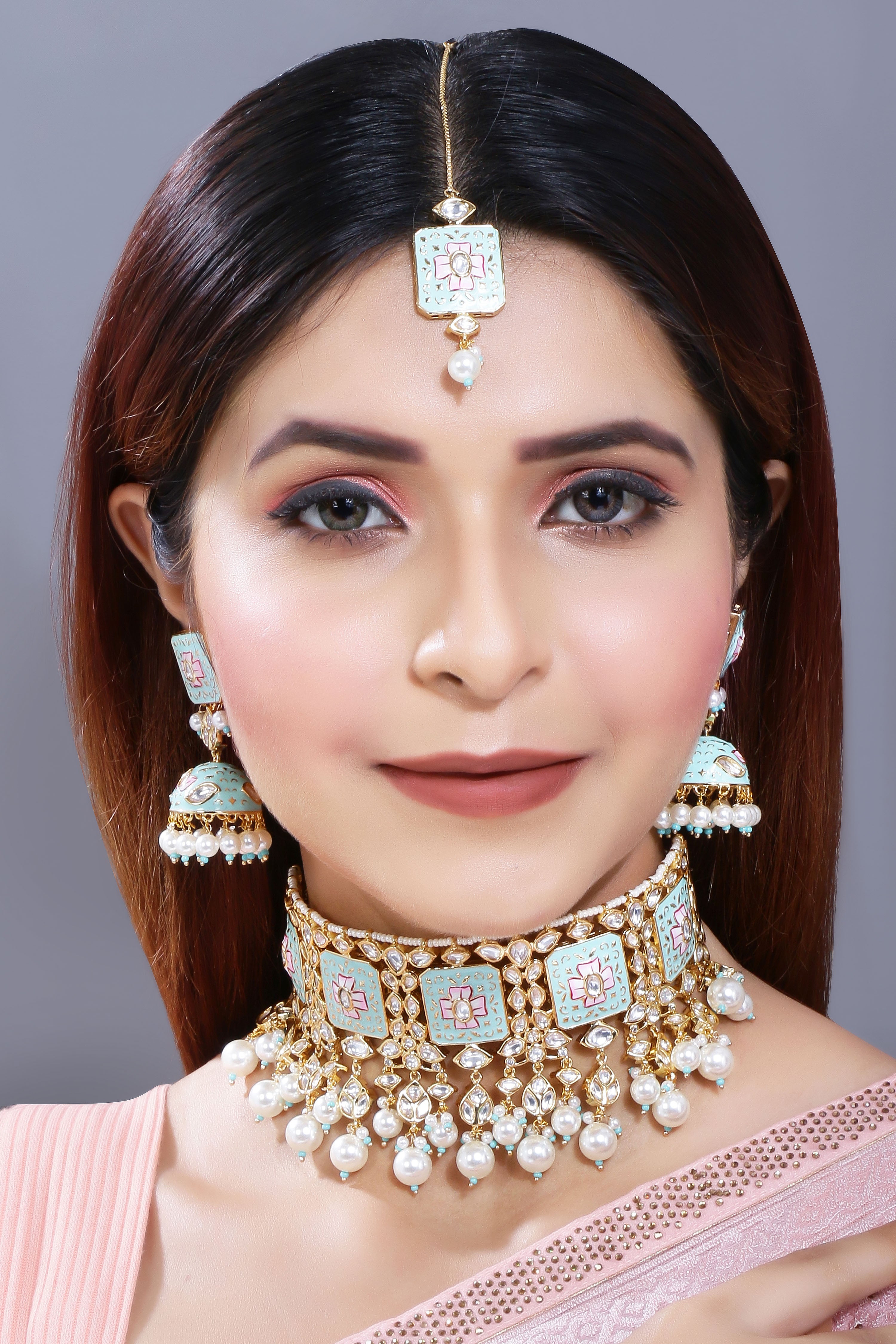 KASHISH Mint Choker