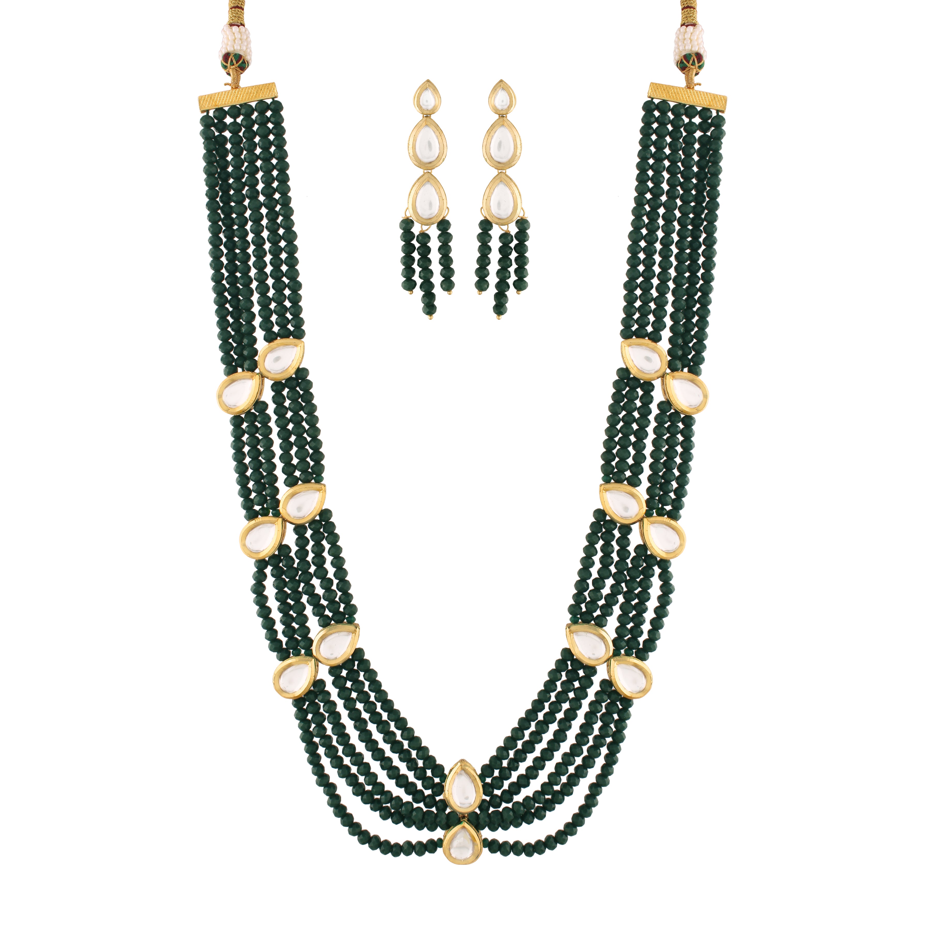 SHAHKAAR Green Jewellery Set