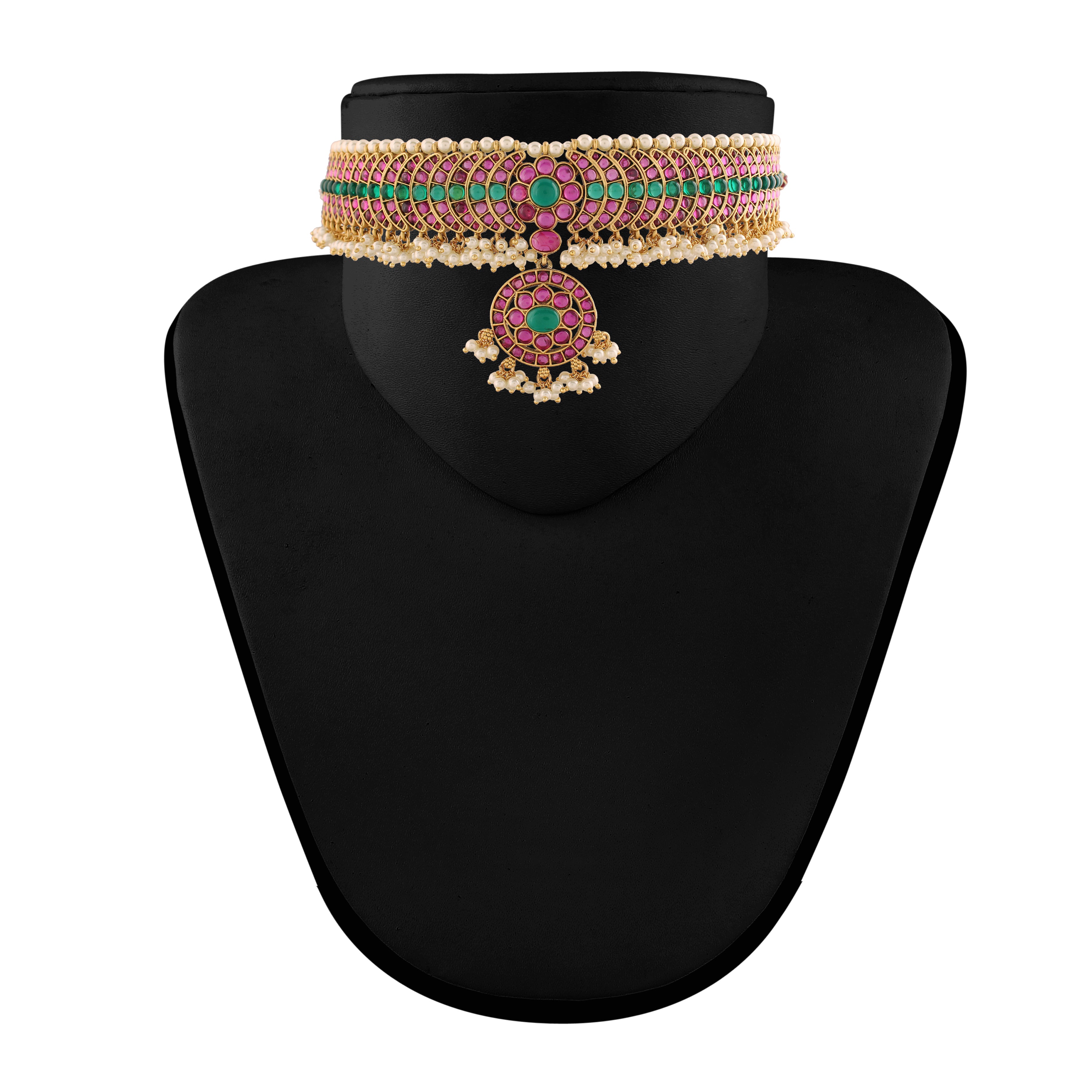 Aashvi Maroon Choker Set