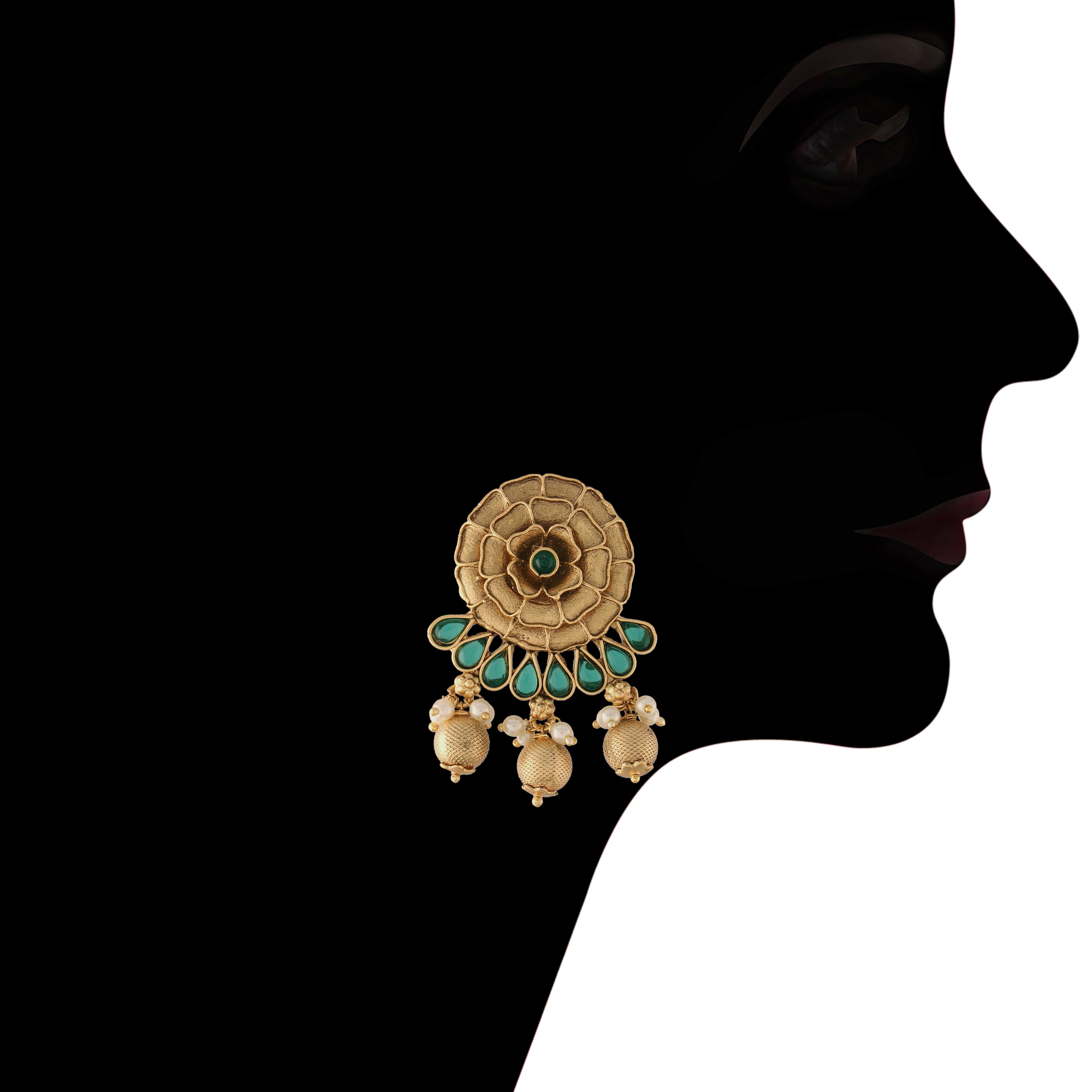 Dakshna Green Choker Set