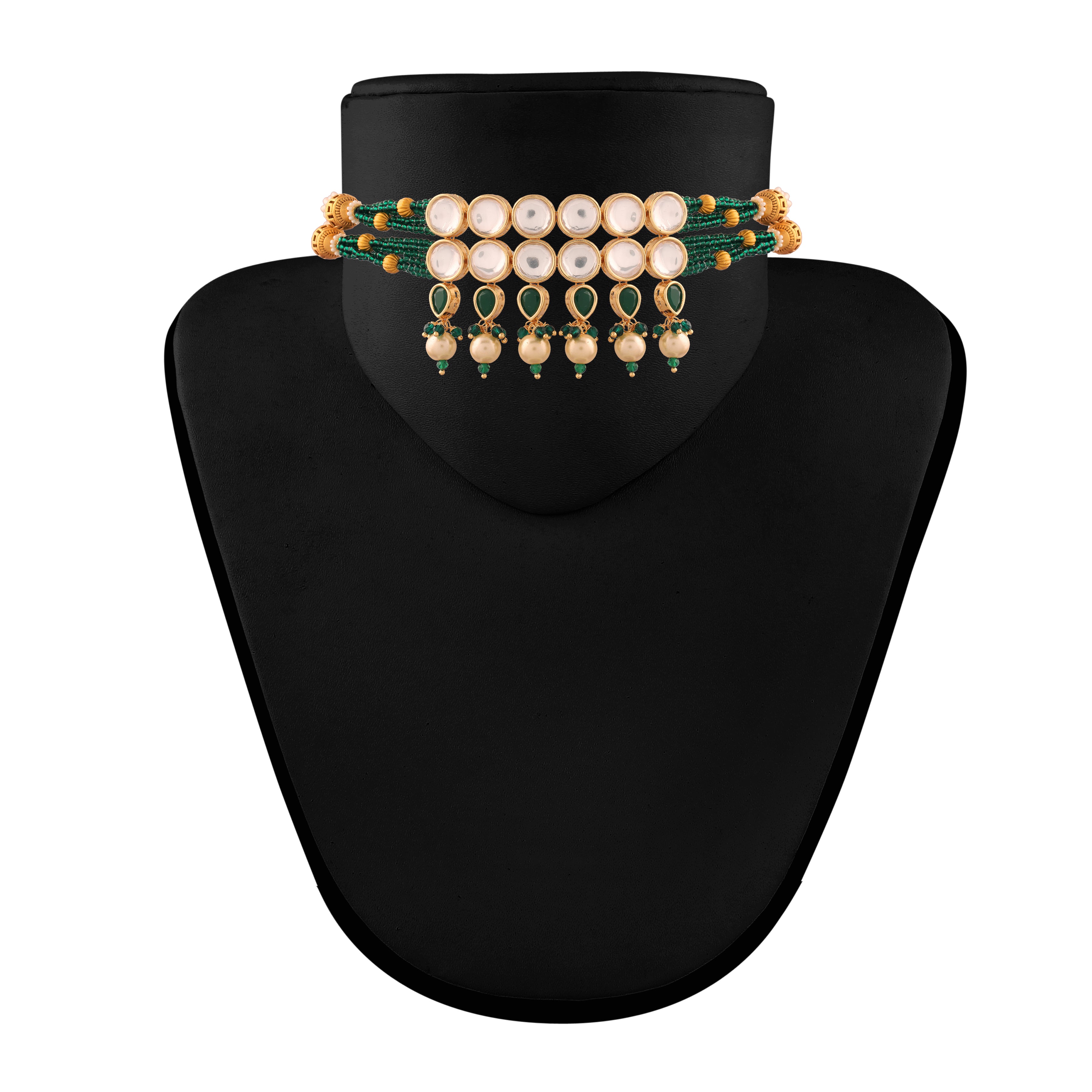 Manya Green Choker Set