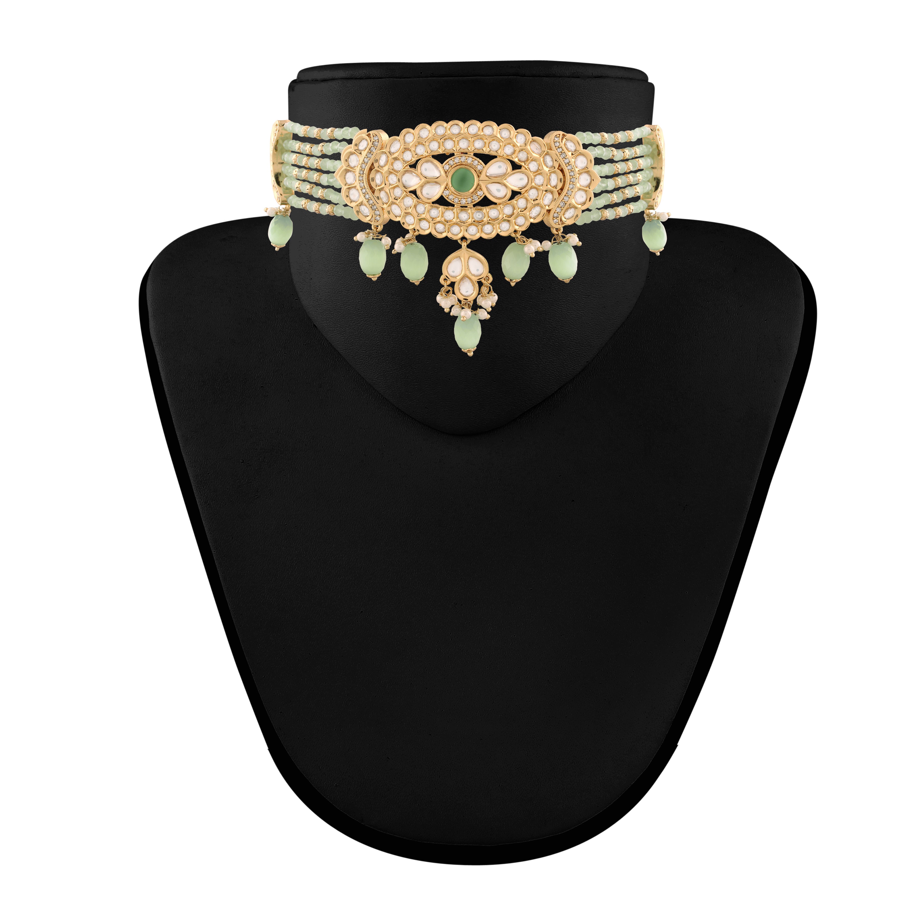 Samaira Mint Choker Set