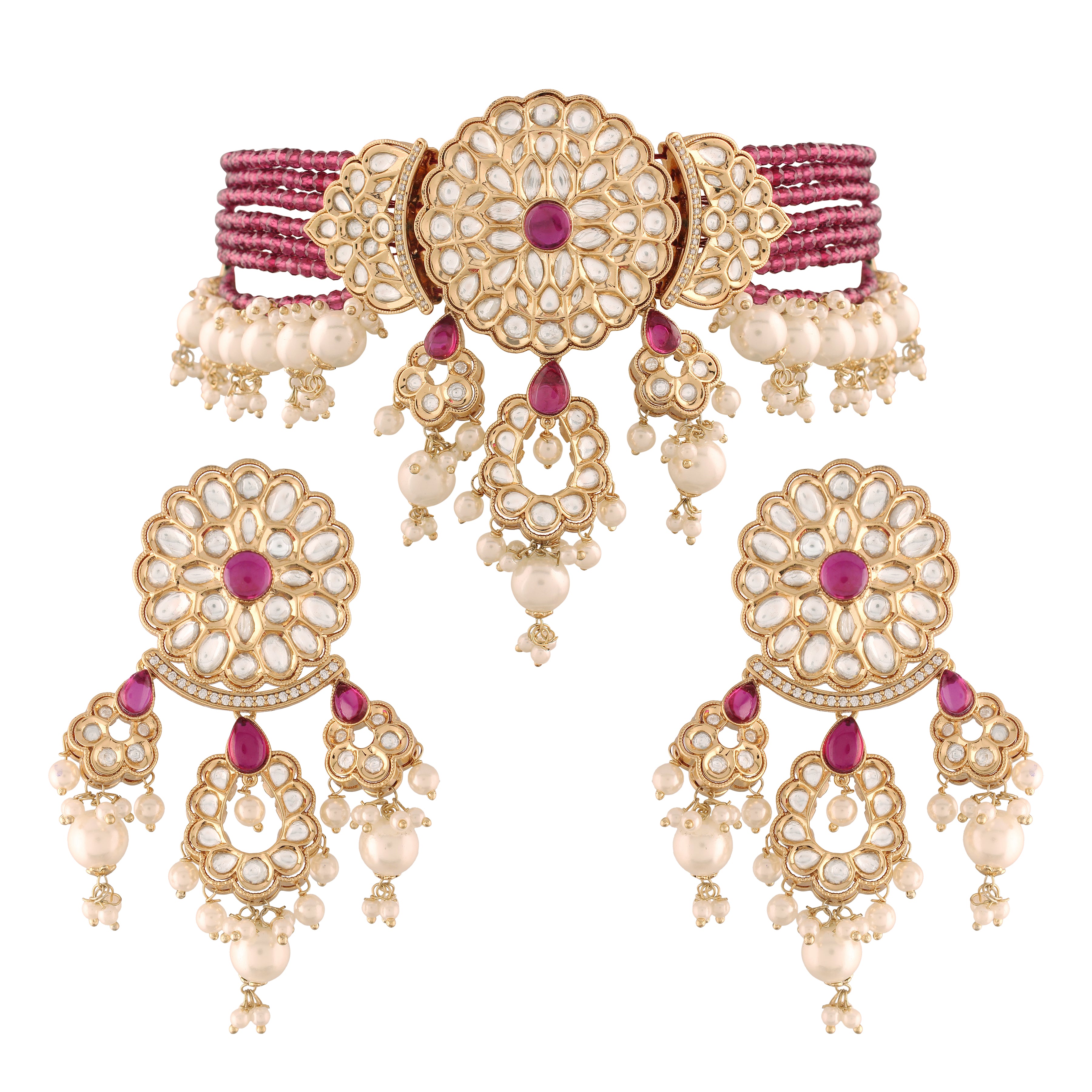 Banhi Ruby Choker Set