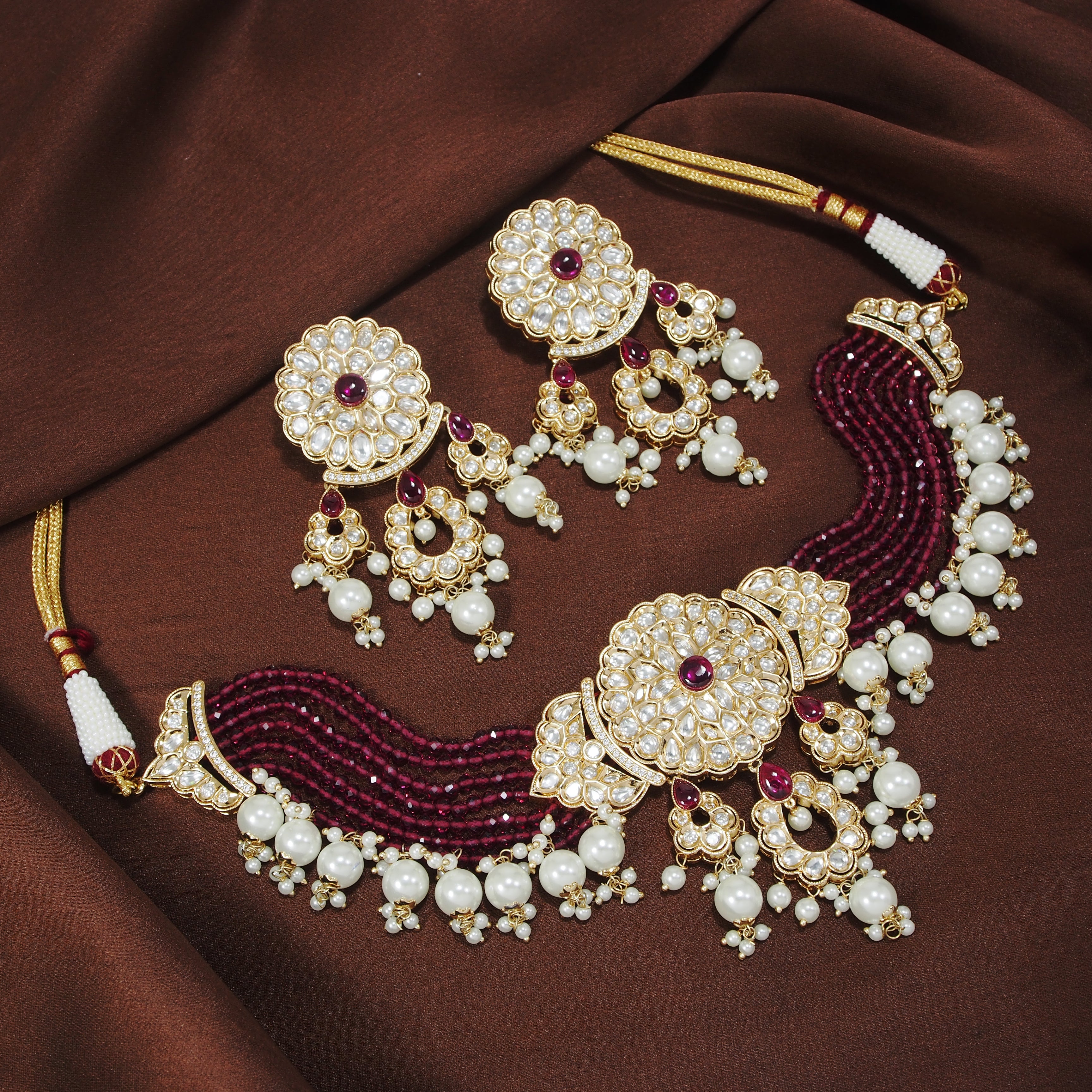 Banhi Ruby Choker Set